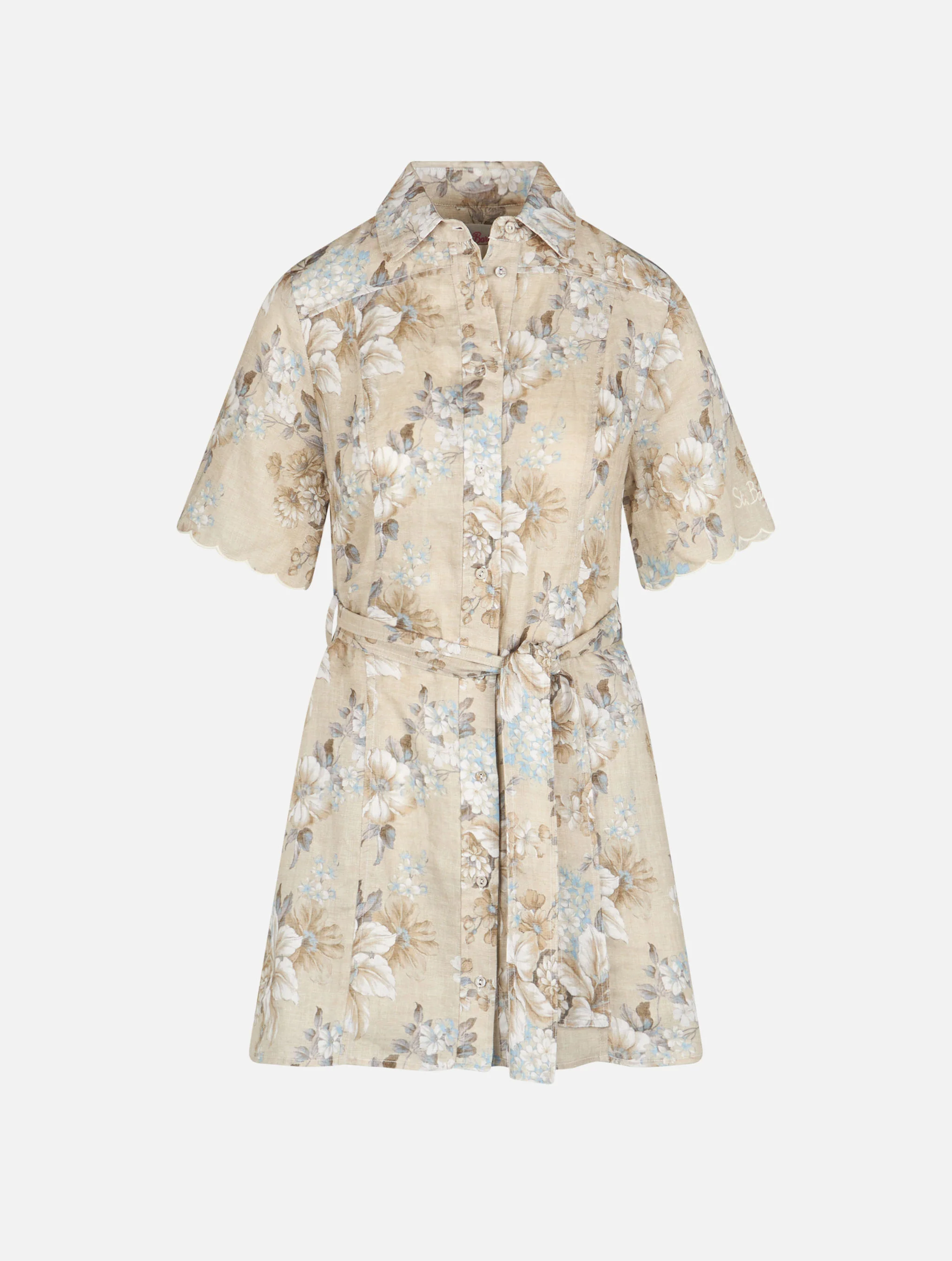 Hermione floral linen dress - Image 4