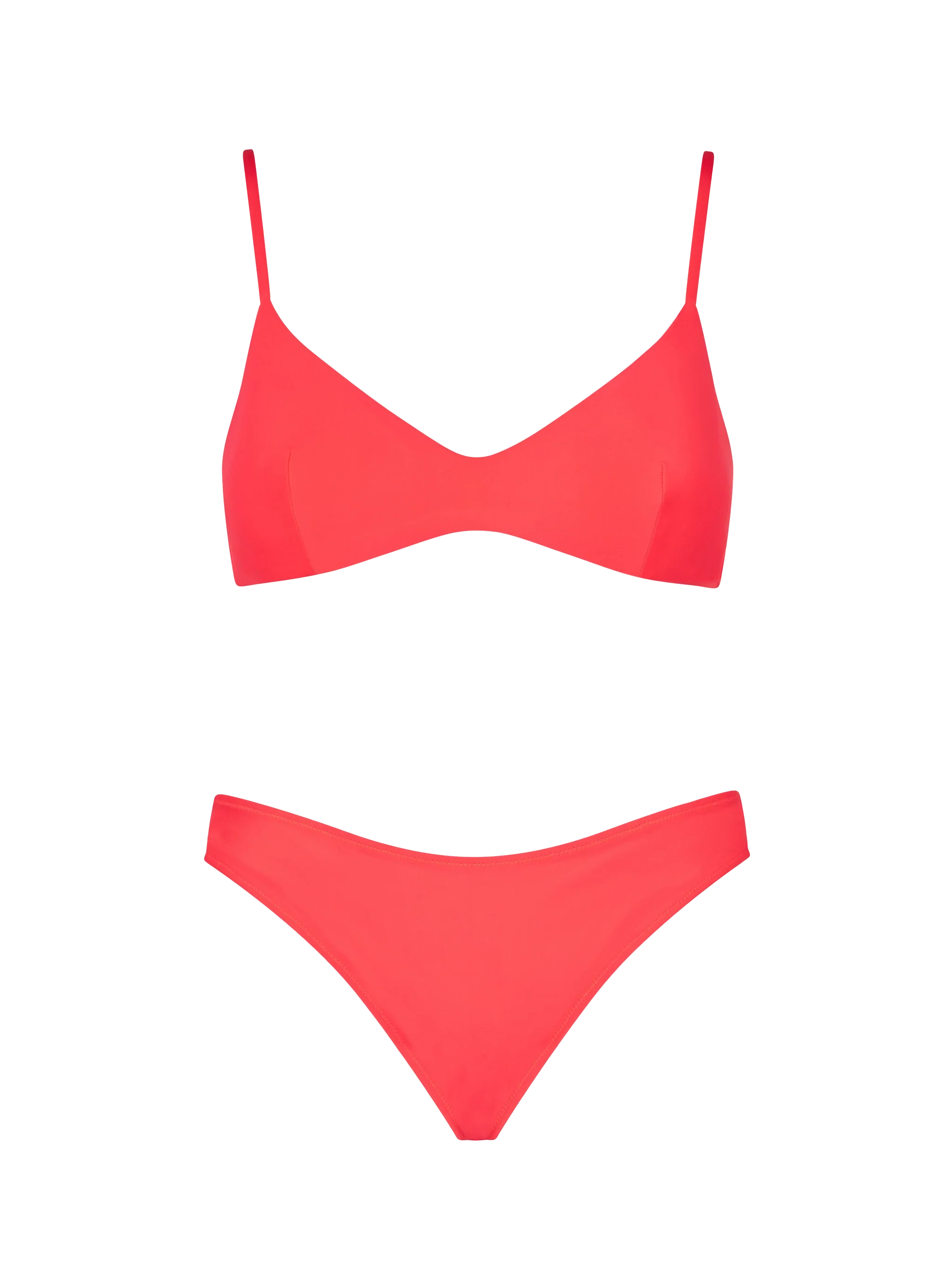 May Elise fluo red bralette bikini