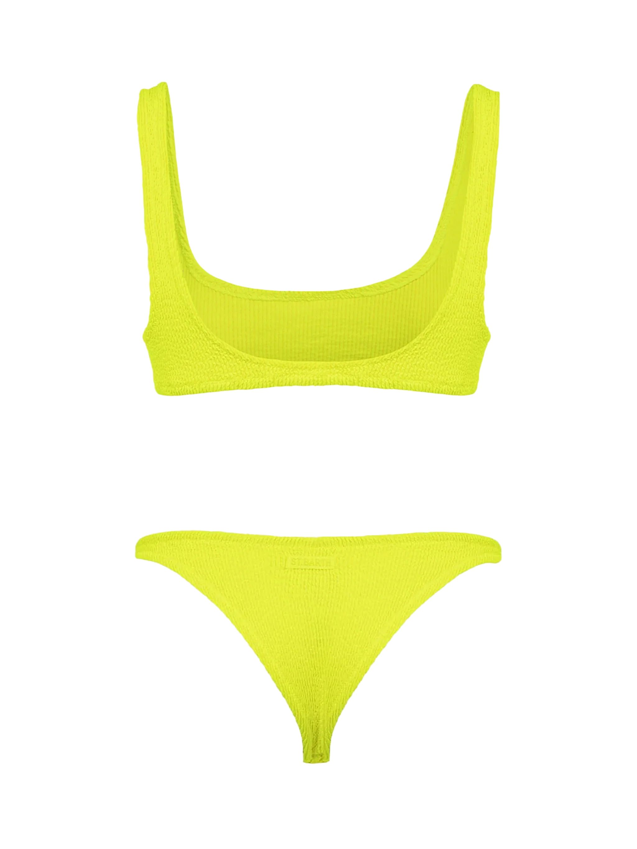 Naima Naomi fluo yellow crinkle bralette bikini - Image 3