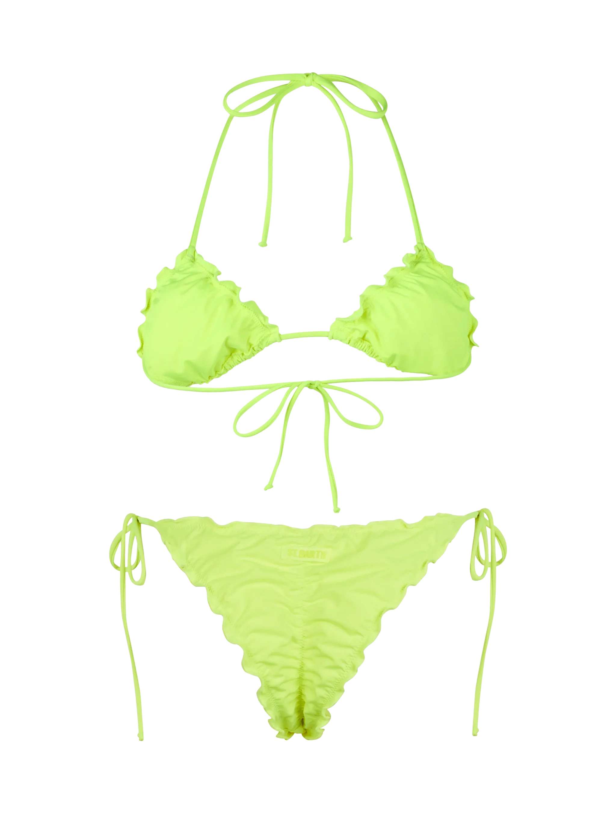 Sagittarius Miami fluo yellow triangle bikini - Image 3