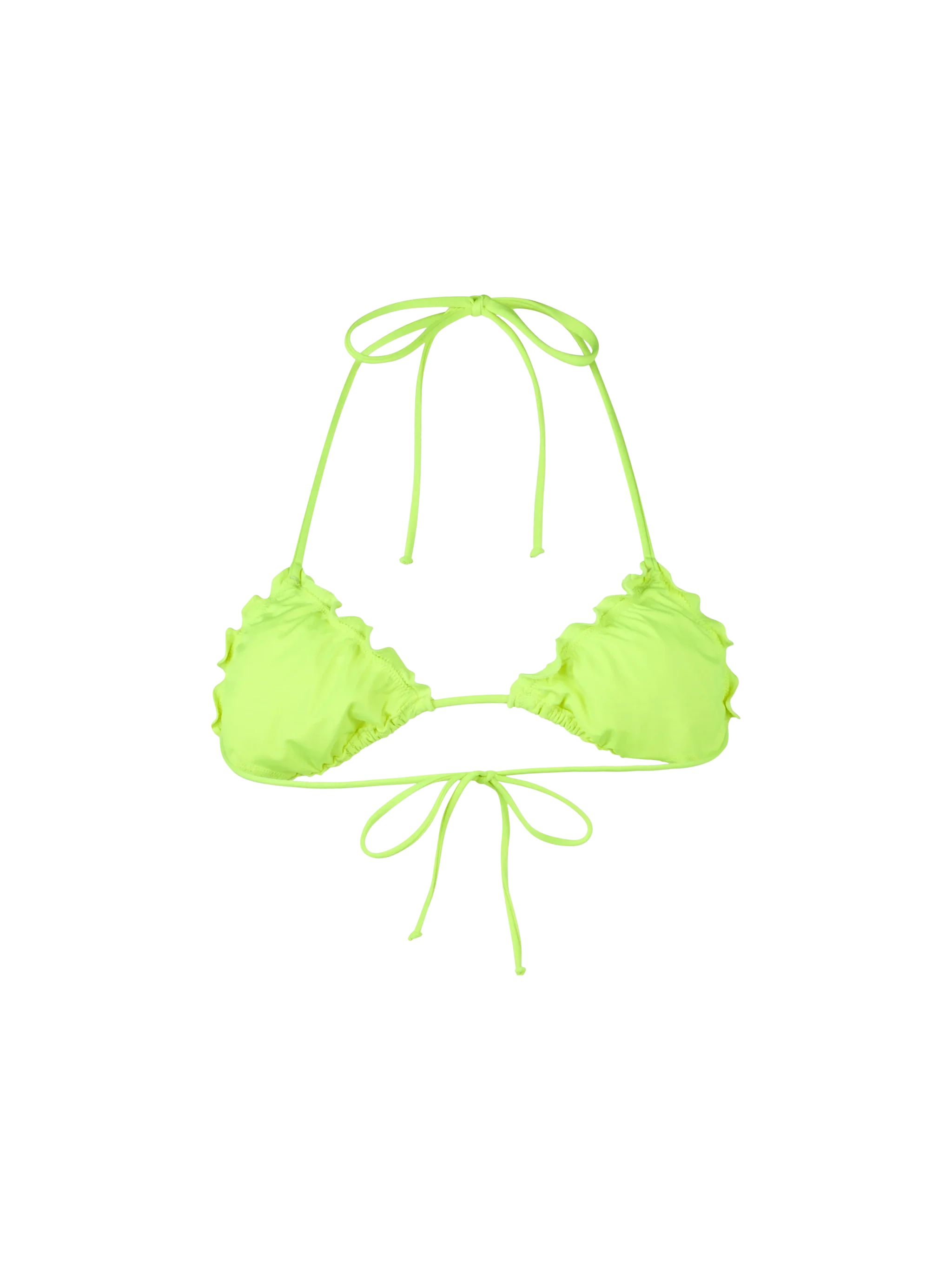 Sagittarius fluo yellow triangle bikini top - Image 2