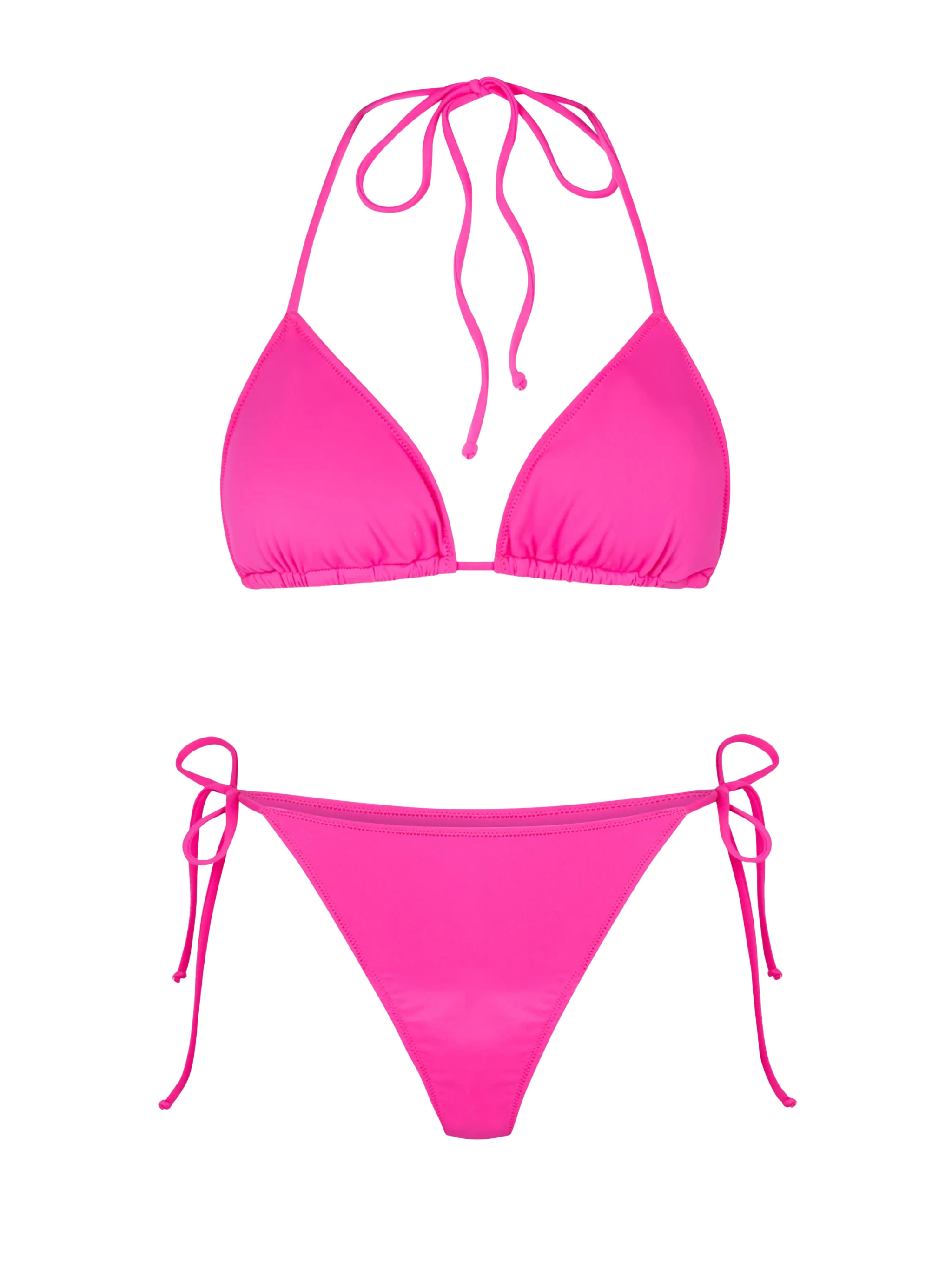 Leah Marielle fuchsia triangle bikini