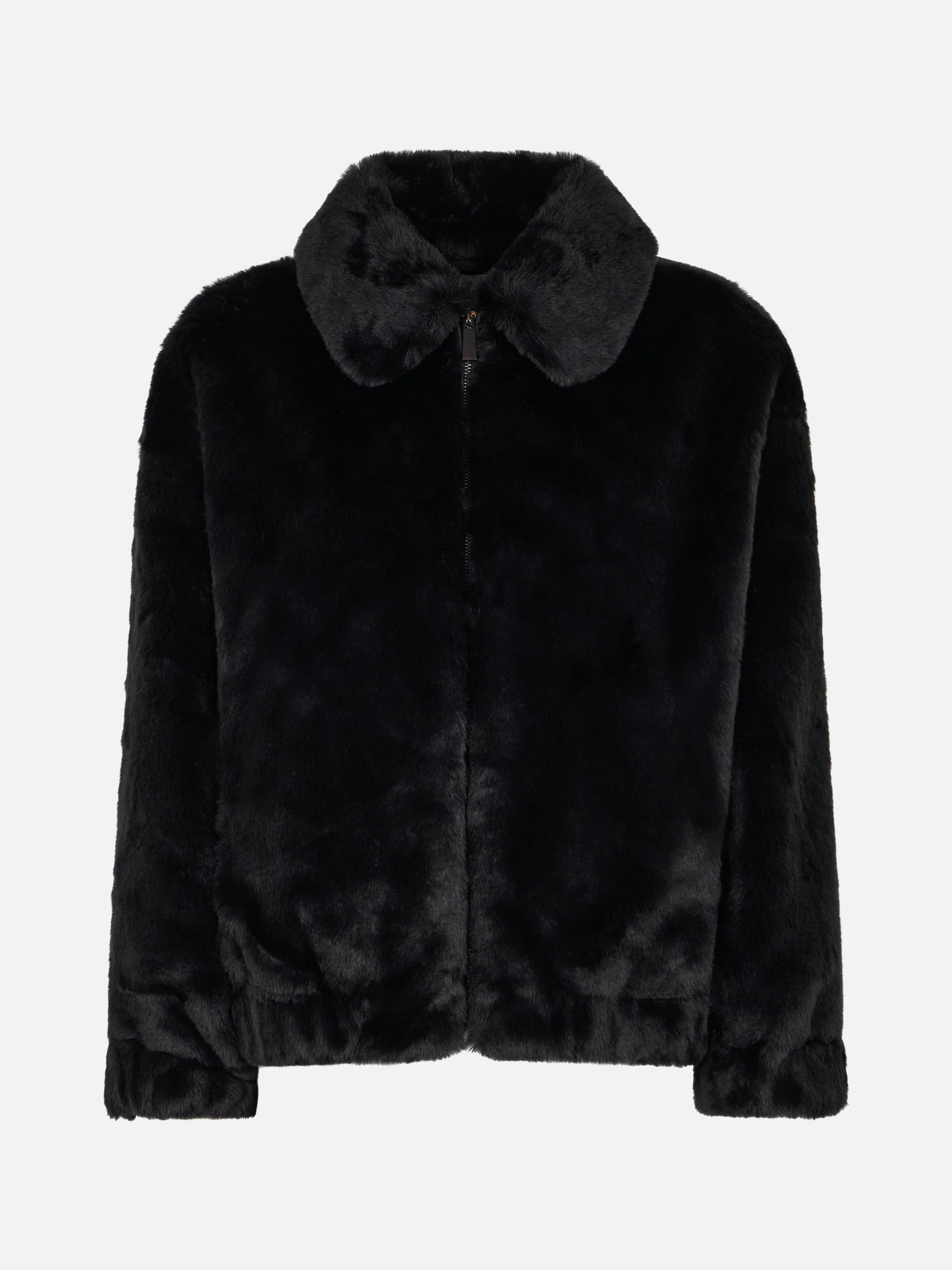 Aveline faux fur bomber with Saint Barth print - Image 4