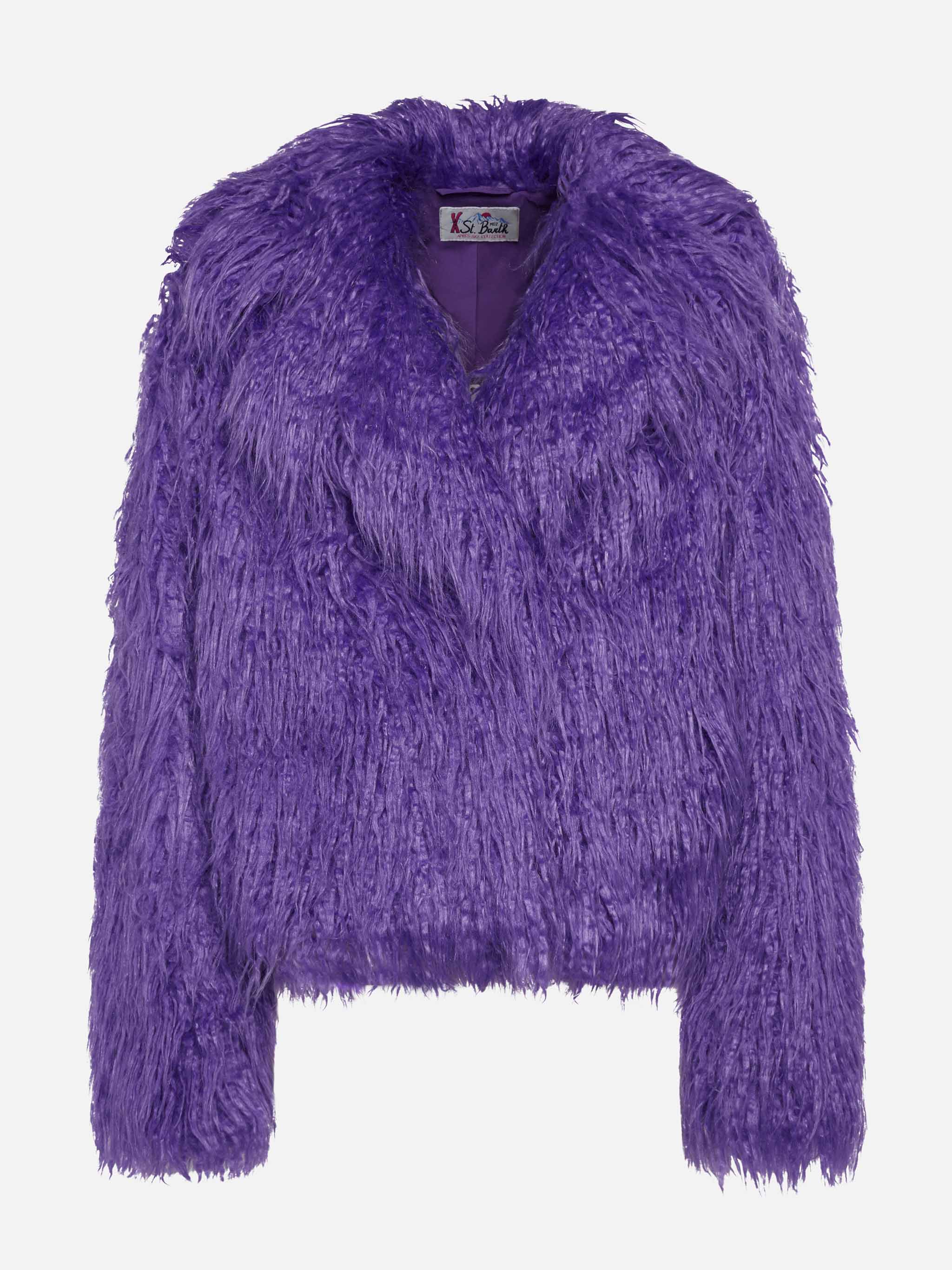 Purple furry short jacket Sully - Image 4