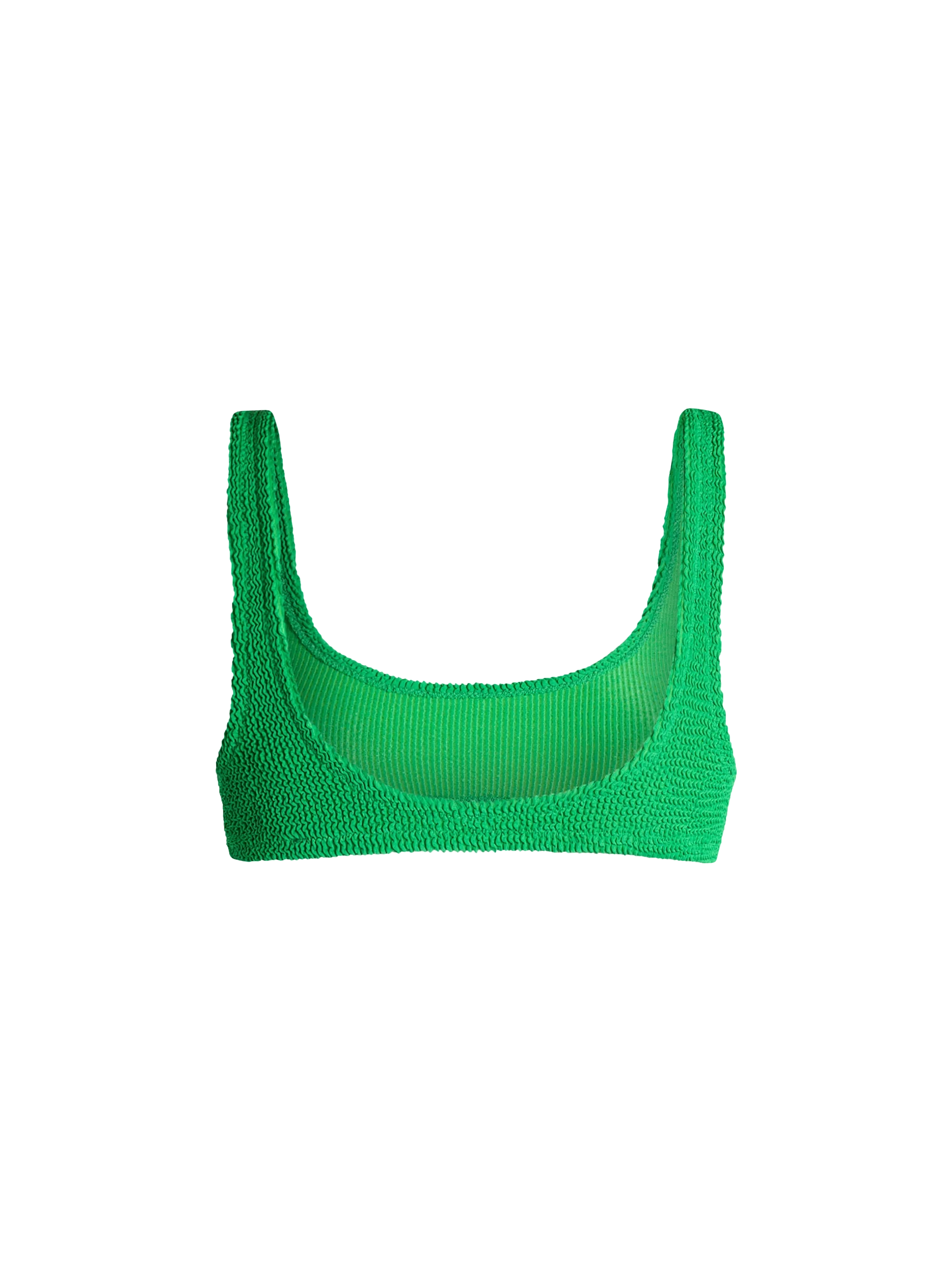 Naima green crinkle bralette bikini top - Image 2