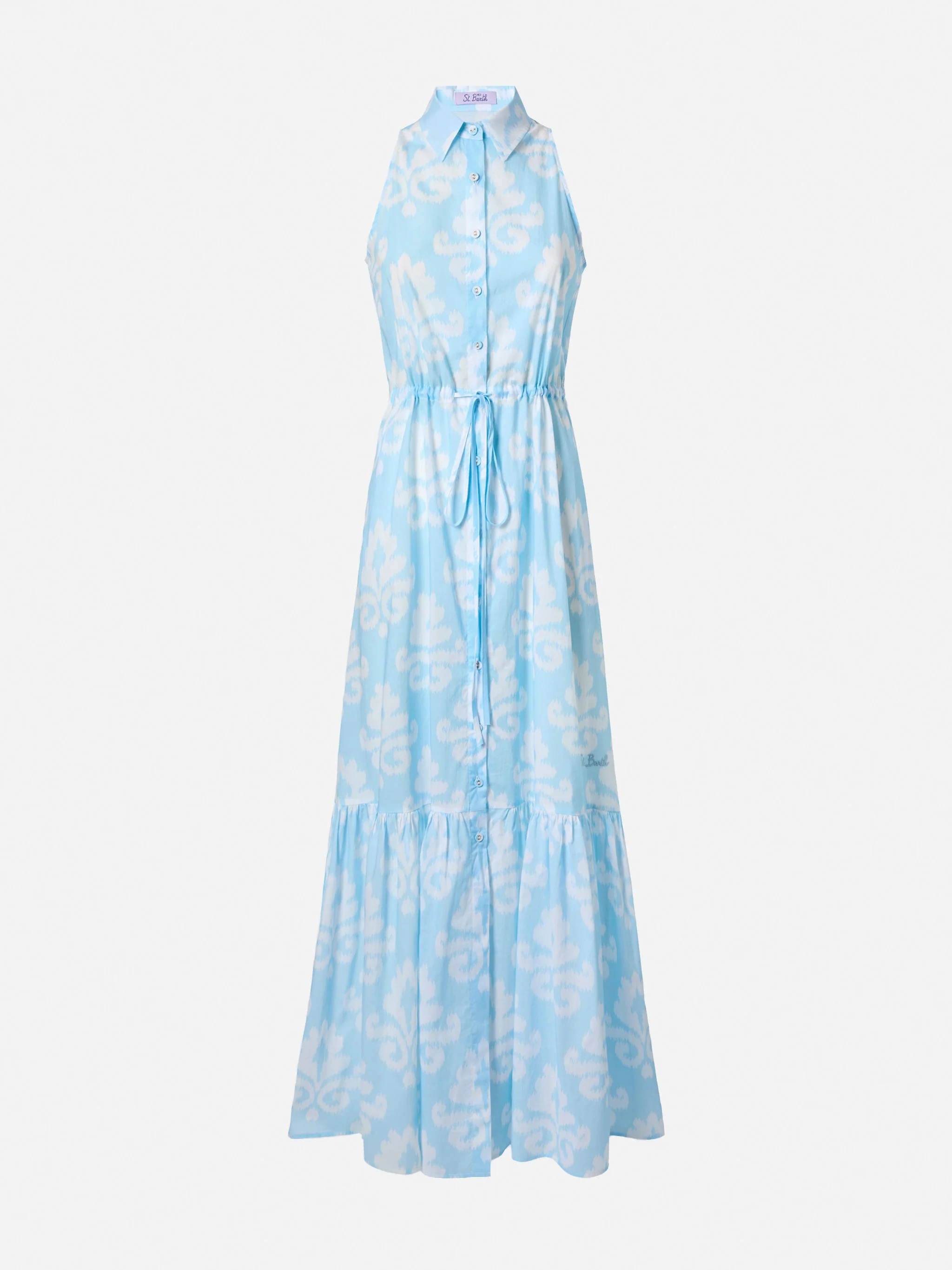 Halterneck dress Ida with ikat print - Image 5