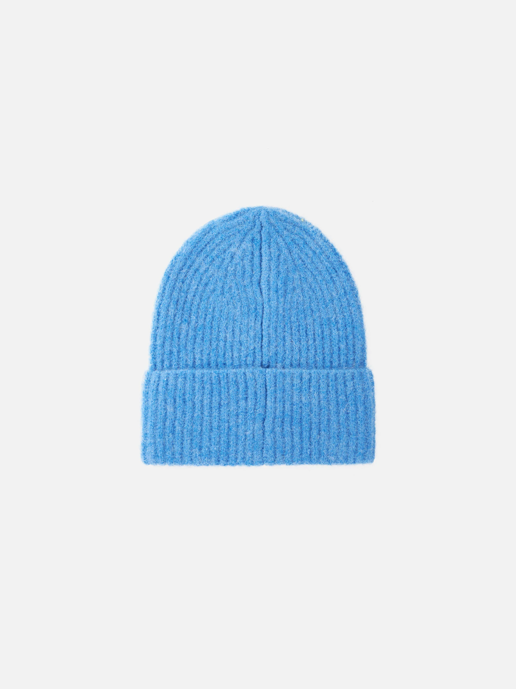 Moss beanie in dusty blue STRETCH ALPACA with St. Barth embroidery - Image 2