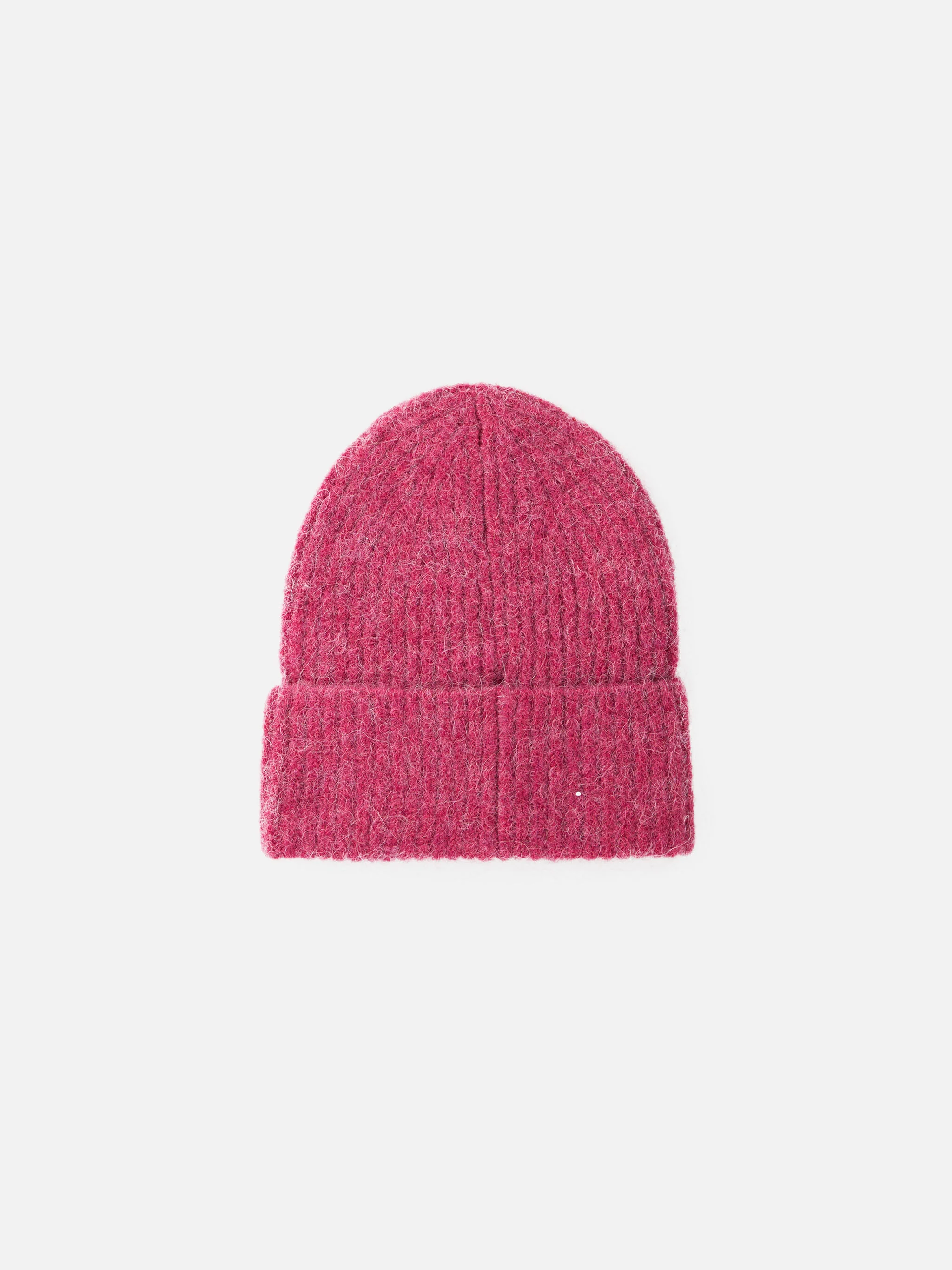 Moss beanie in fuchsia STRETCH ALPACA with st. Barth embroidery - Image 2