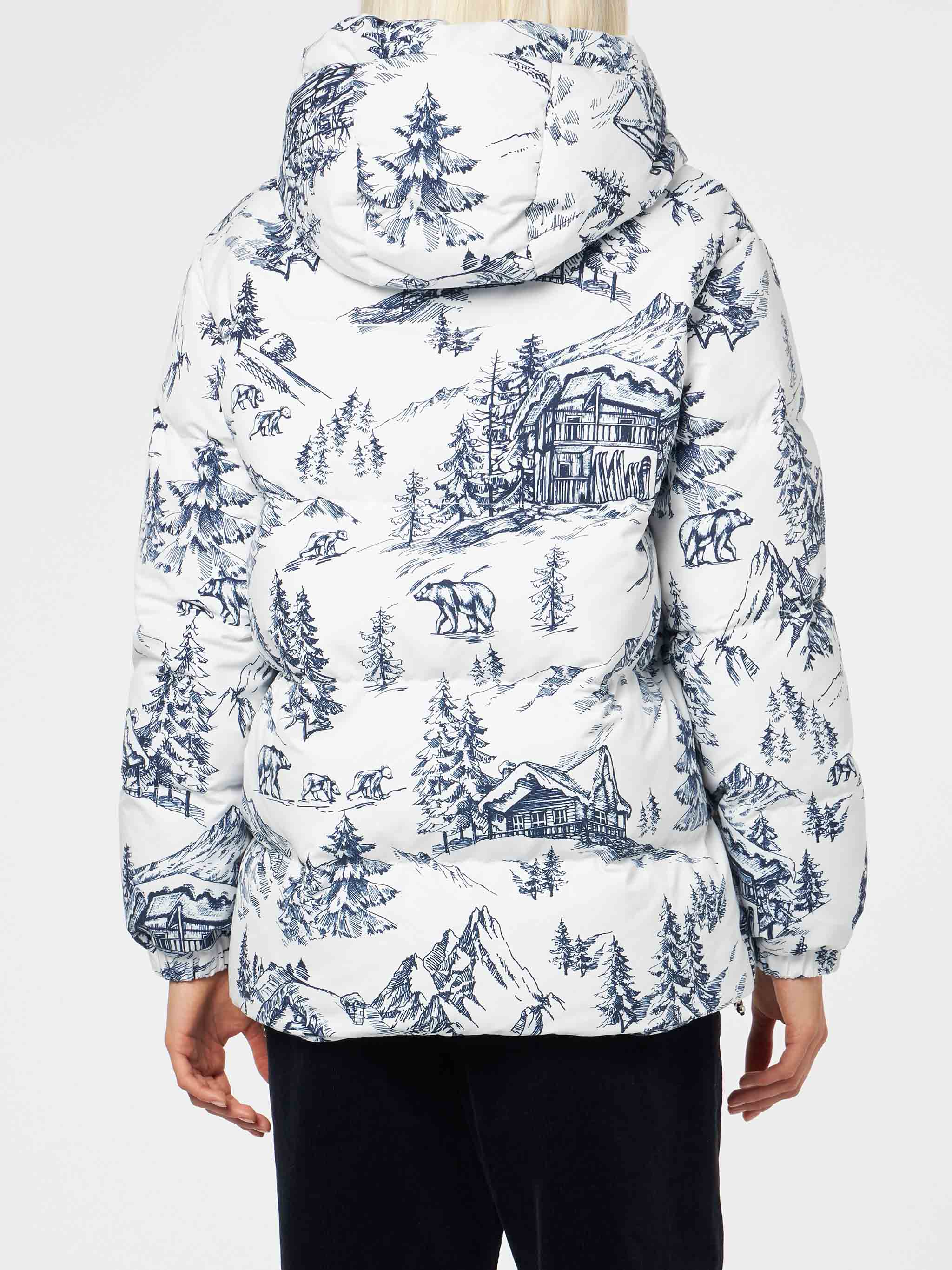 Geneve toile de jouy hooded down jacket - Image 2