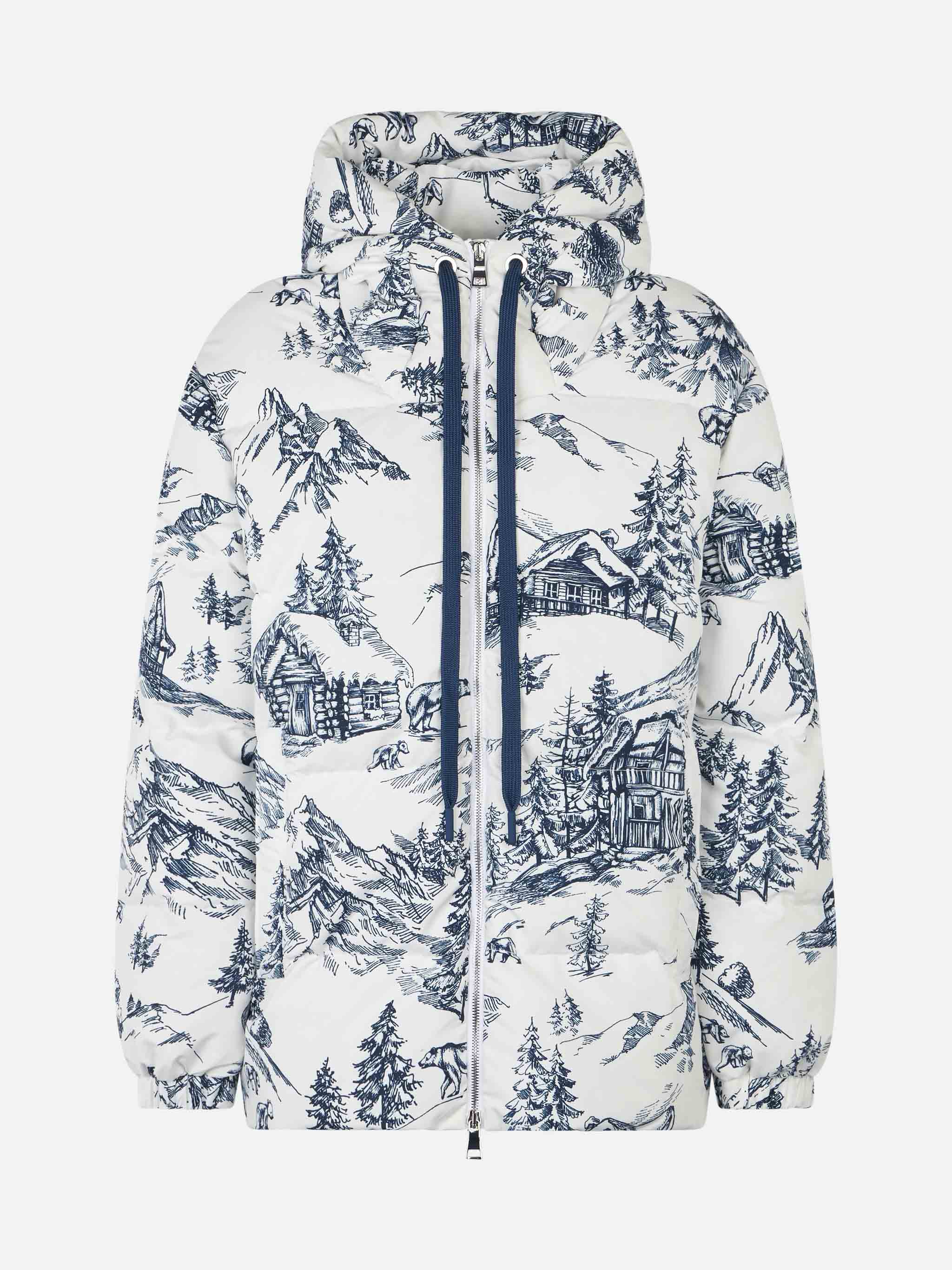 Geneve toile de jouy hooded down jacket - Image 4