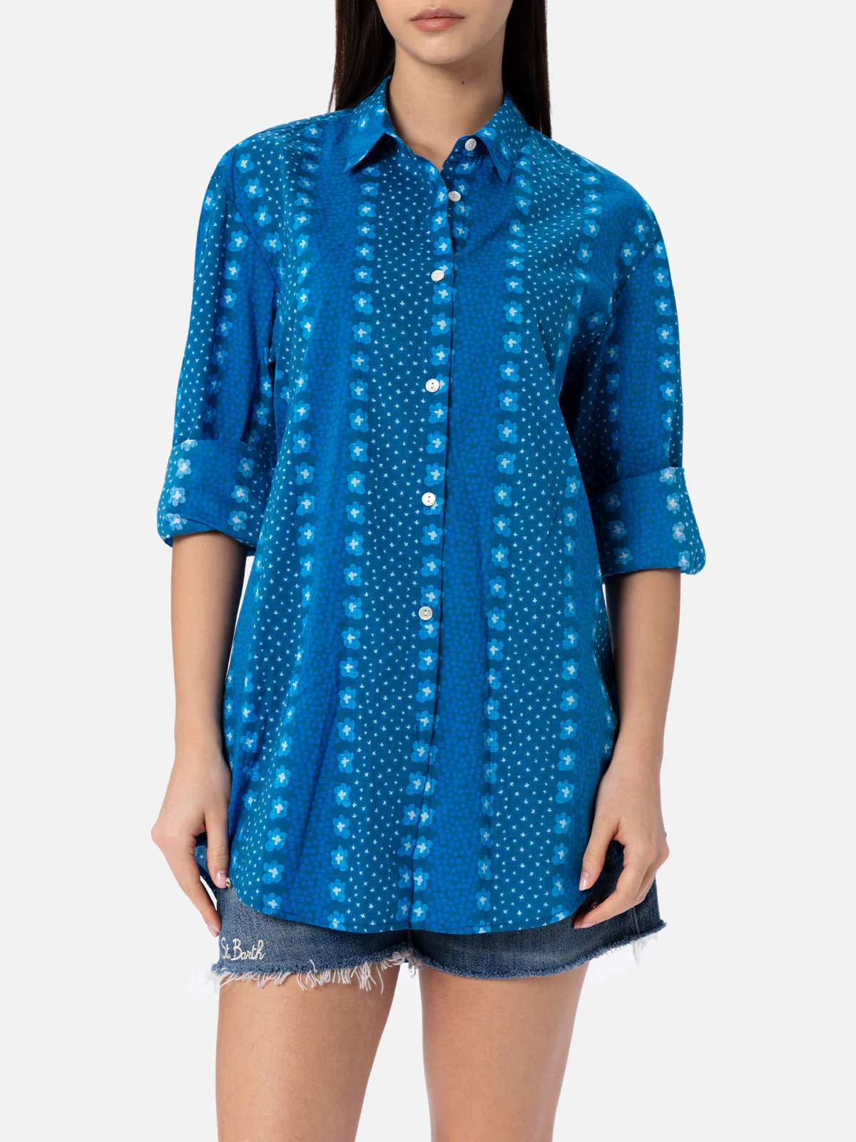 Brigitte floral cotton shirt