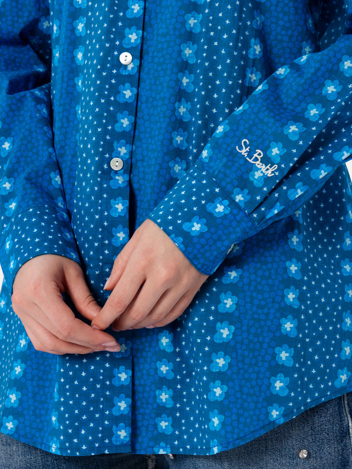 Brigitte floral cotton shirt - Image 4
