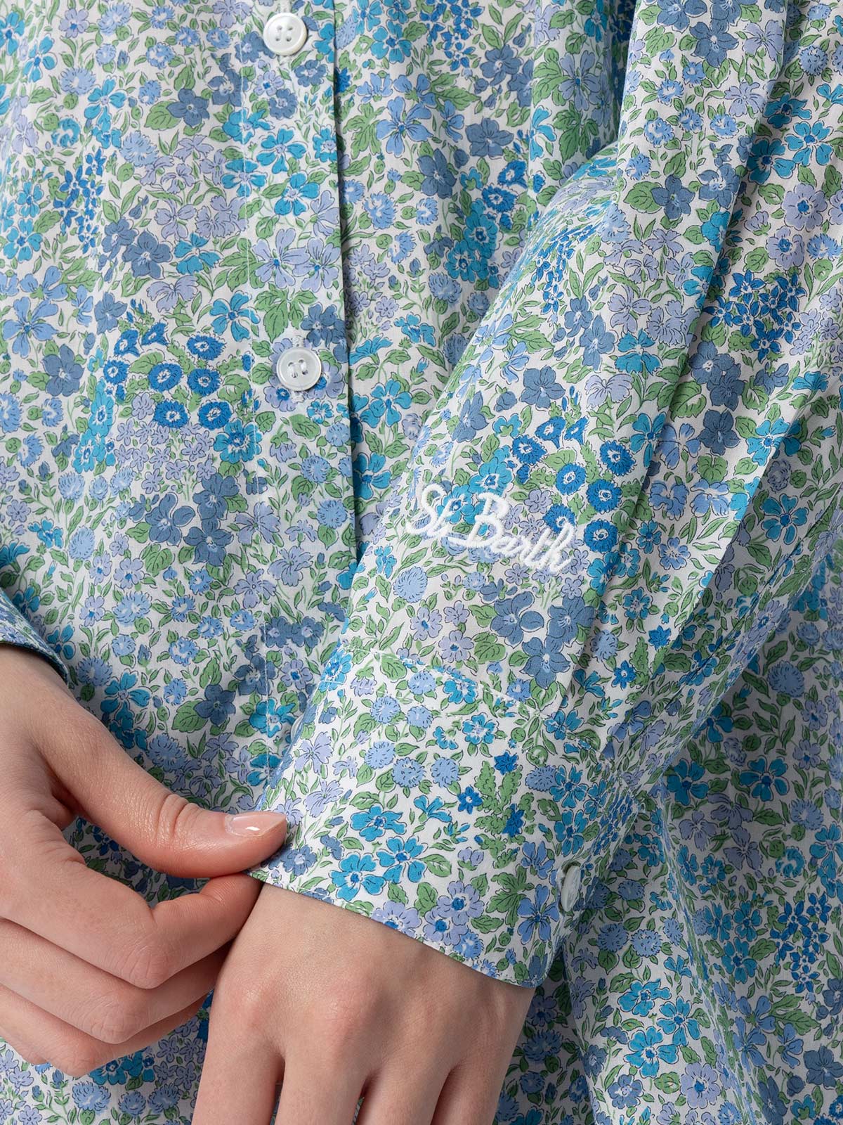 Brigitte cotton shirt with Joanna Luise print | Special Edition - Image 3