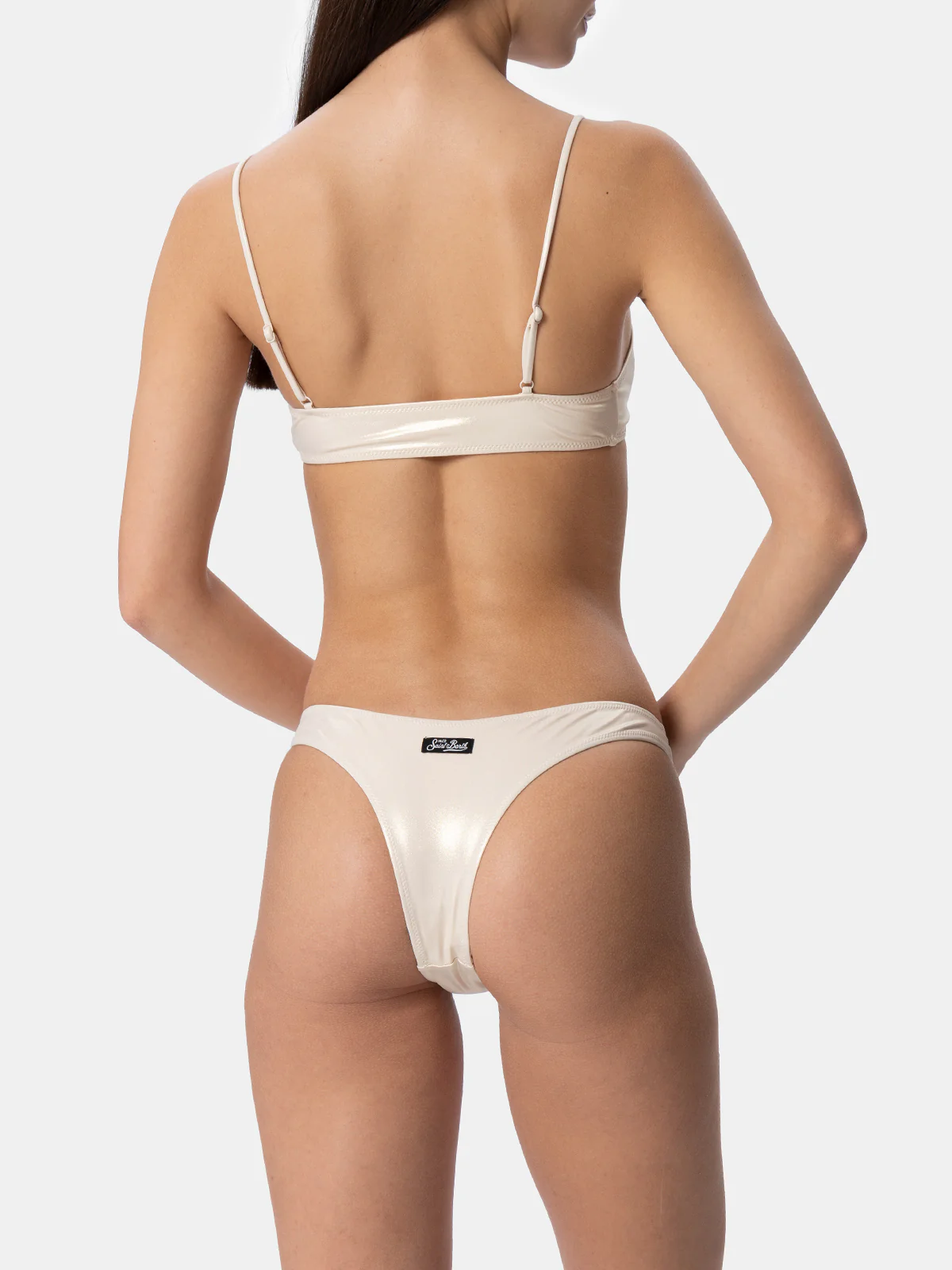 Sadie Naomi gold lamina bralette bikini - Image 2