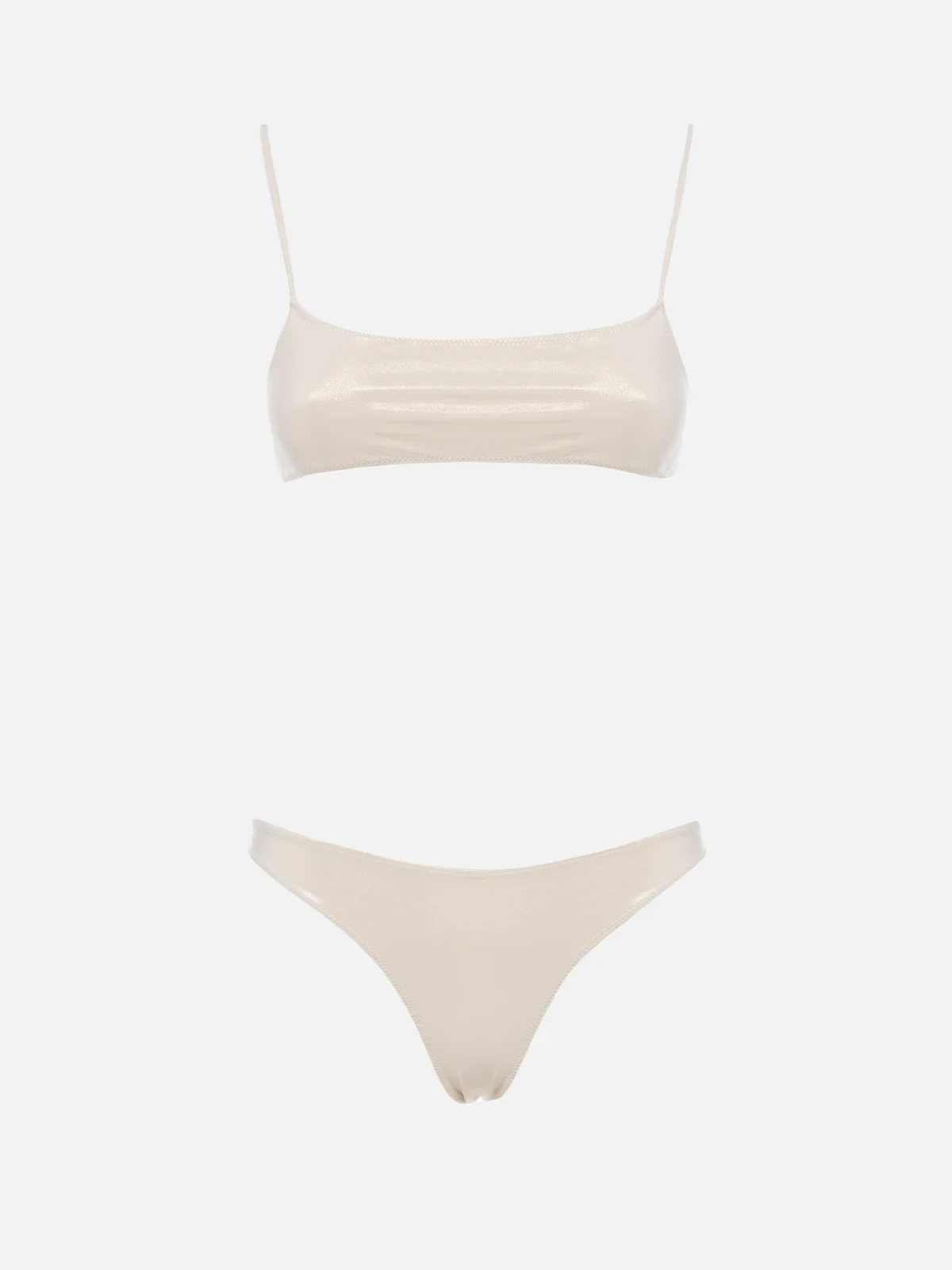 Sadie Naomi gold lamina bralette bikini - Image 4