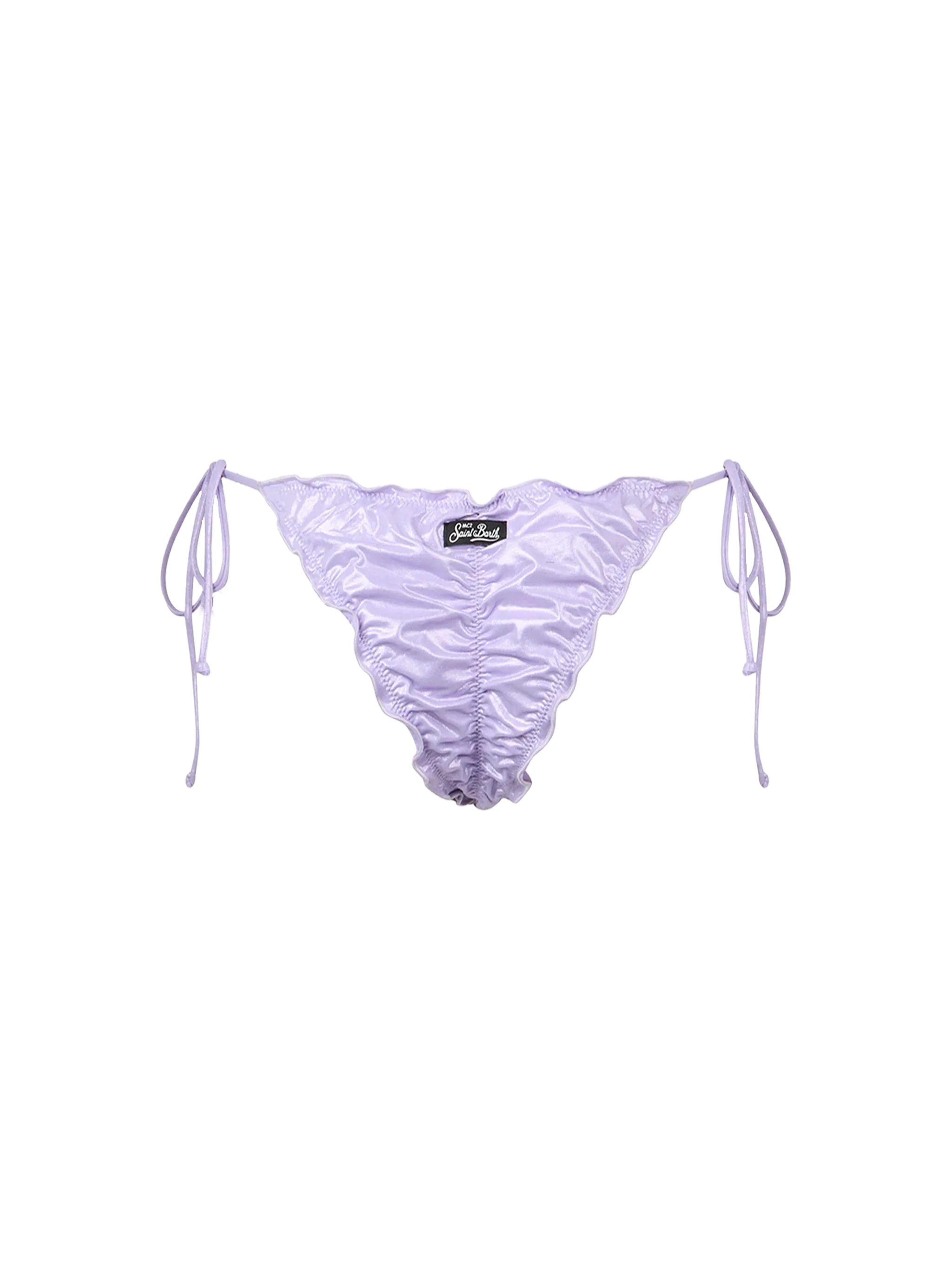Miami lilac laminated cheeky swim briefs - Image 2