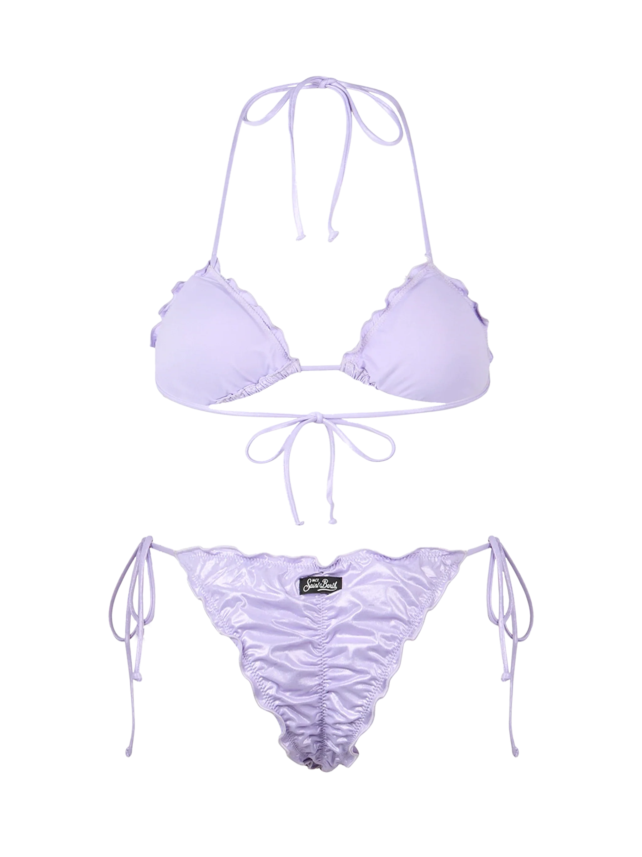 Sagittarius Miami lilac laminated triangle bikini - Image 3