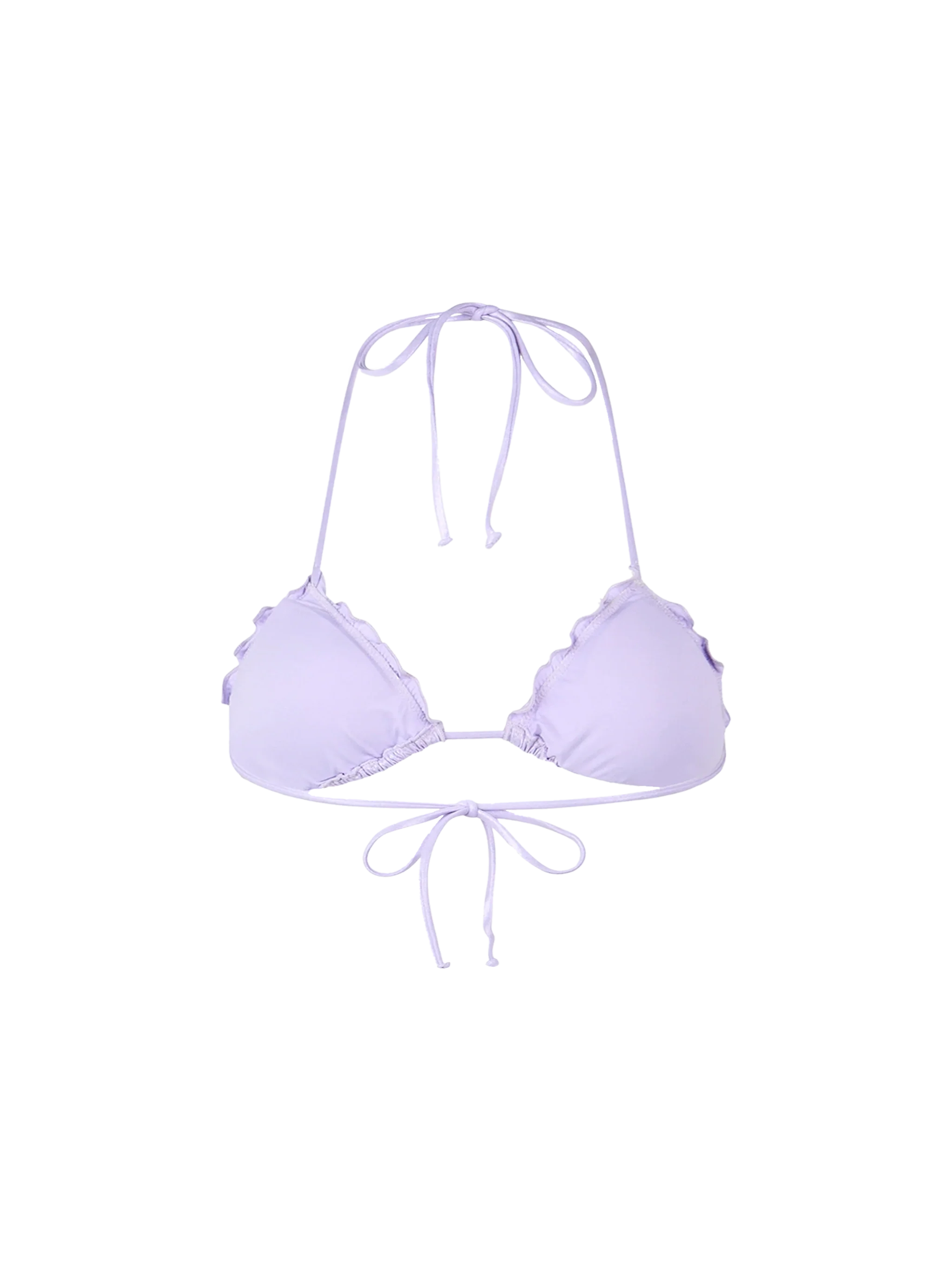 Sagittarius lilac lurex triangle bikini top - Image 2
