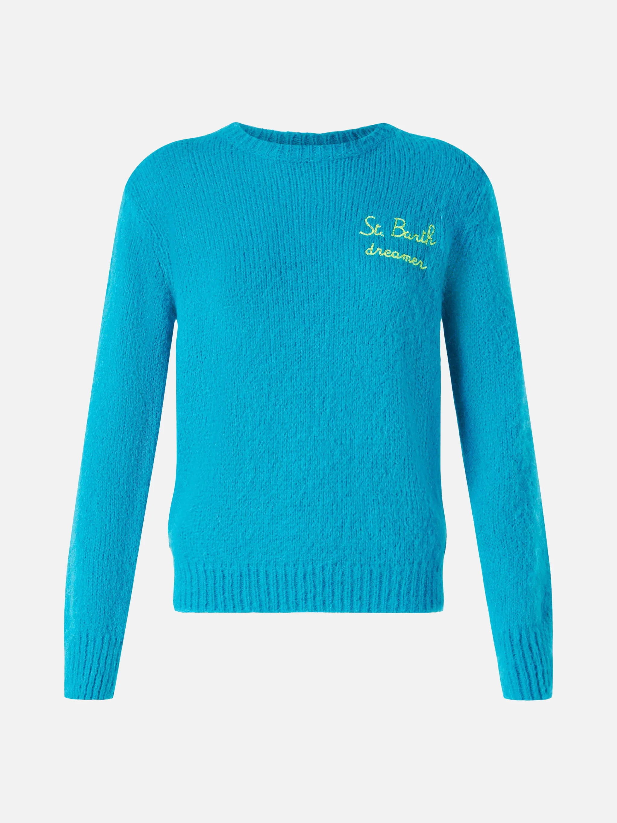 New Queen light blue brushed sweater with Dreamer embroidery - Image 3
