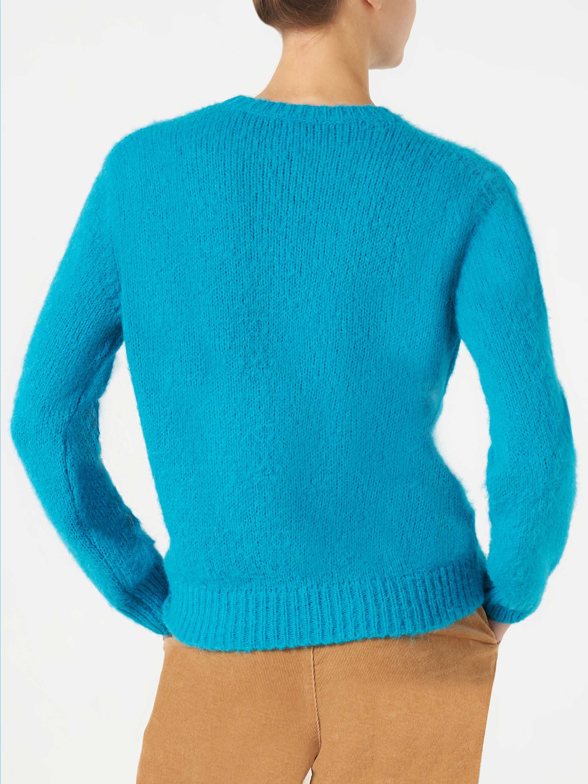 New Queen light blue brushed sweater with Dreamer embroidery - Image 4