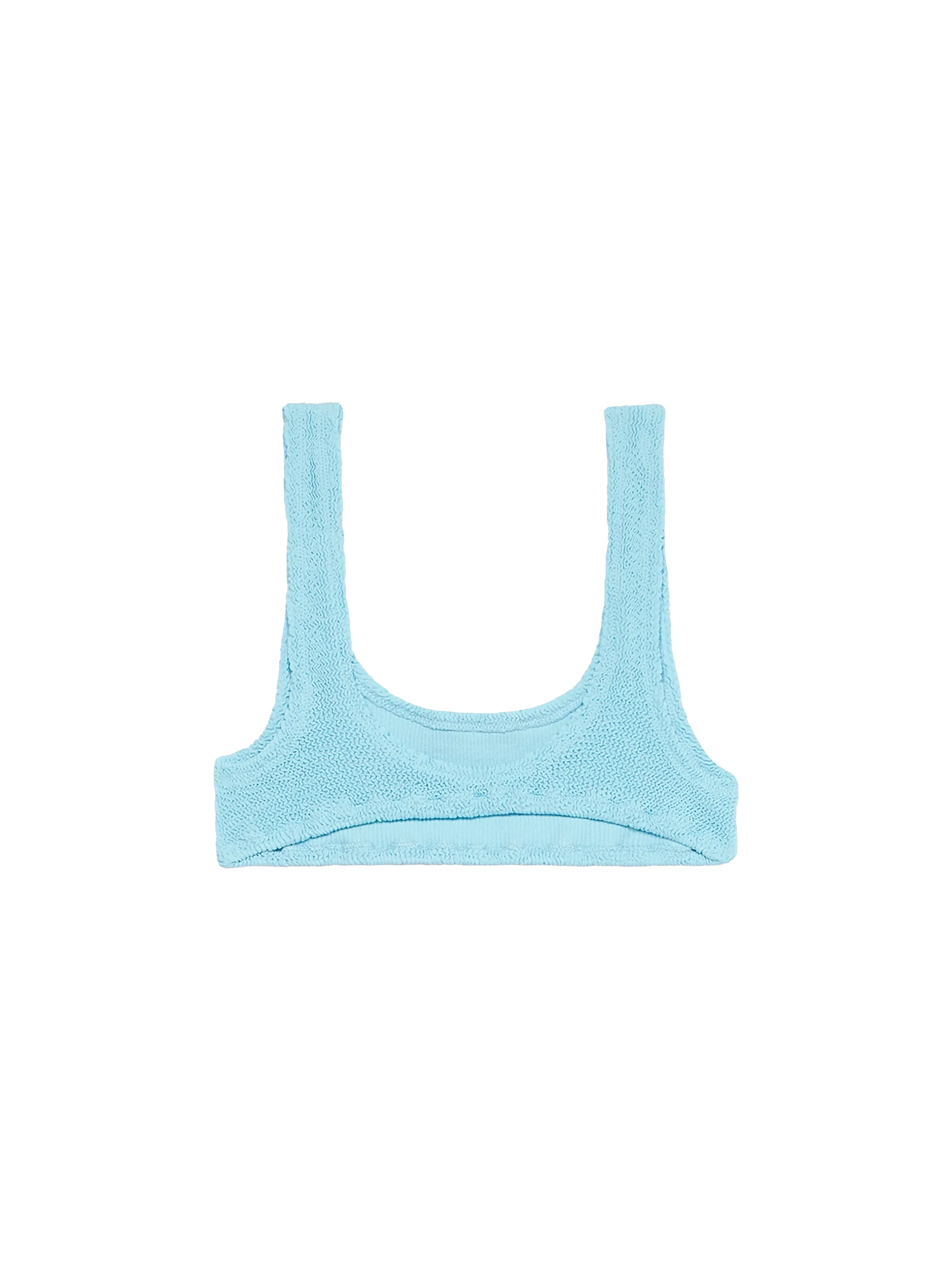 Naima light blue crinkle bralette bikini top - Image 2