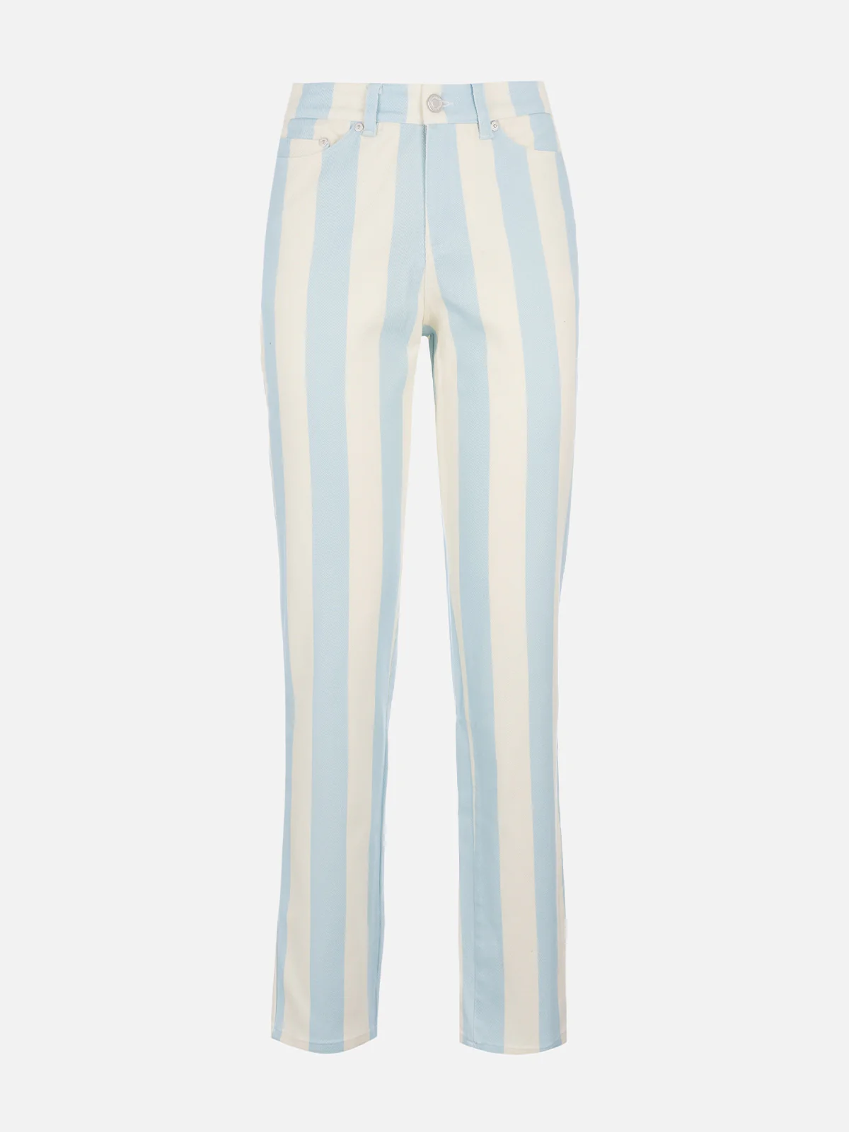 Belleville light blue striped denim pants - Image 5