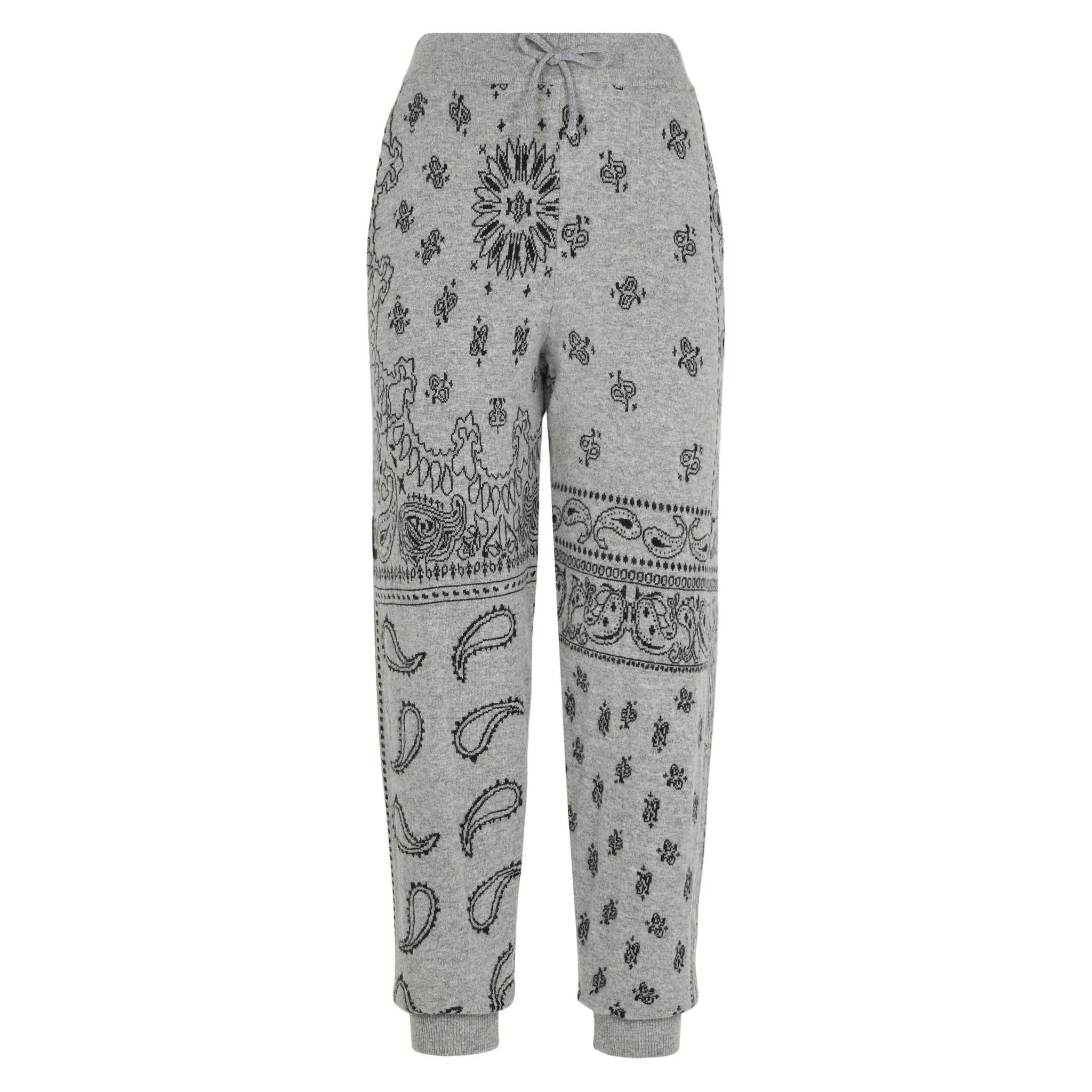 Knitted sweatpants Charlie with grey bandana print - Image 5