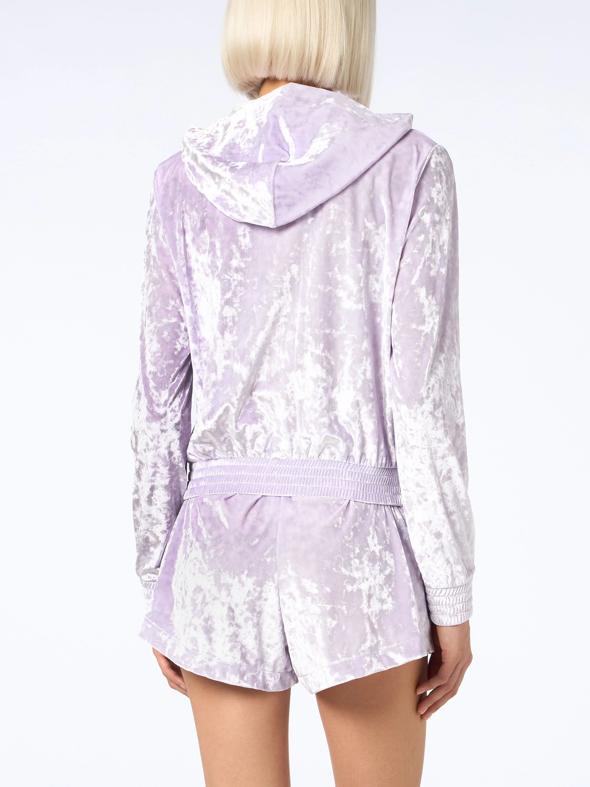 Jasmine lilac chenille zip hoodie - Image 3