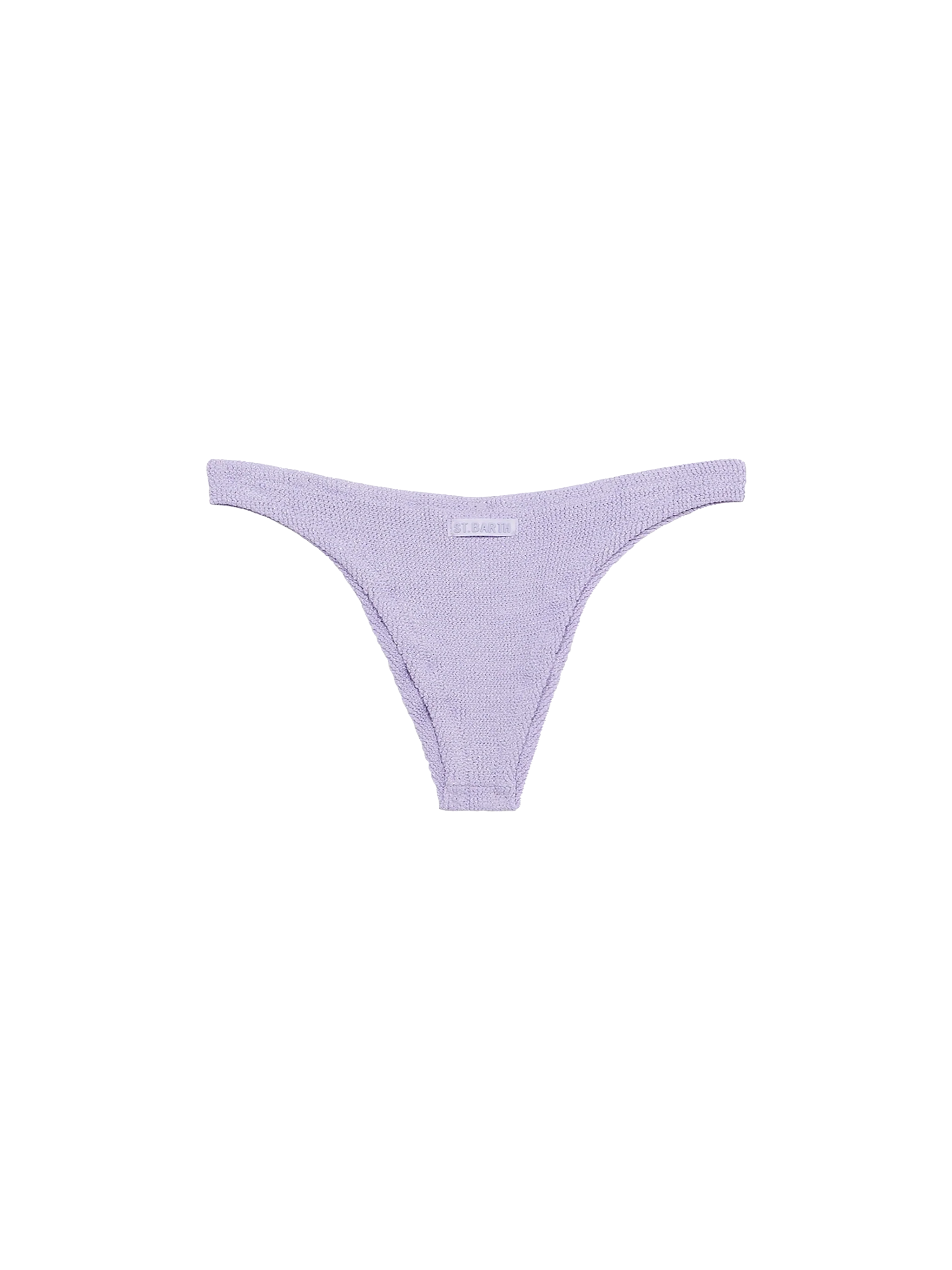 Naomi lilac crinkle lurex cheeky swim briefs - Image 2