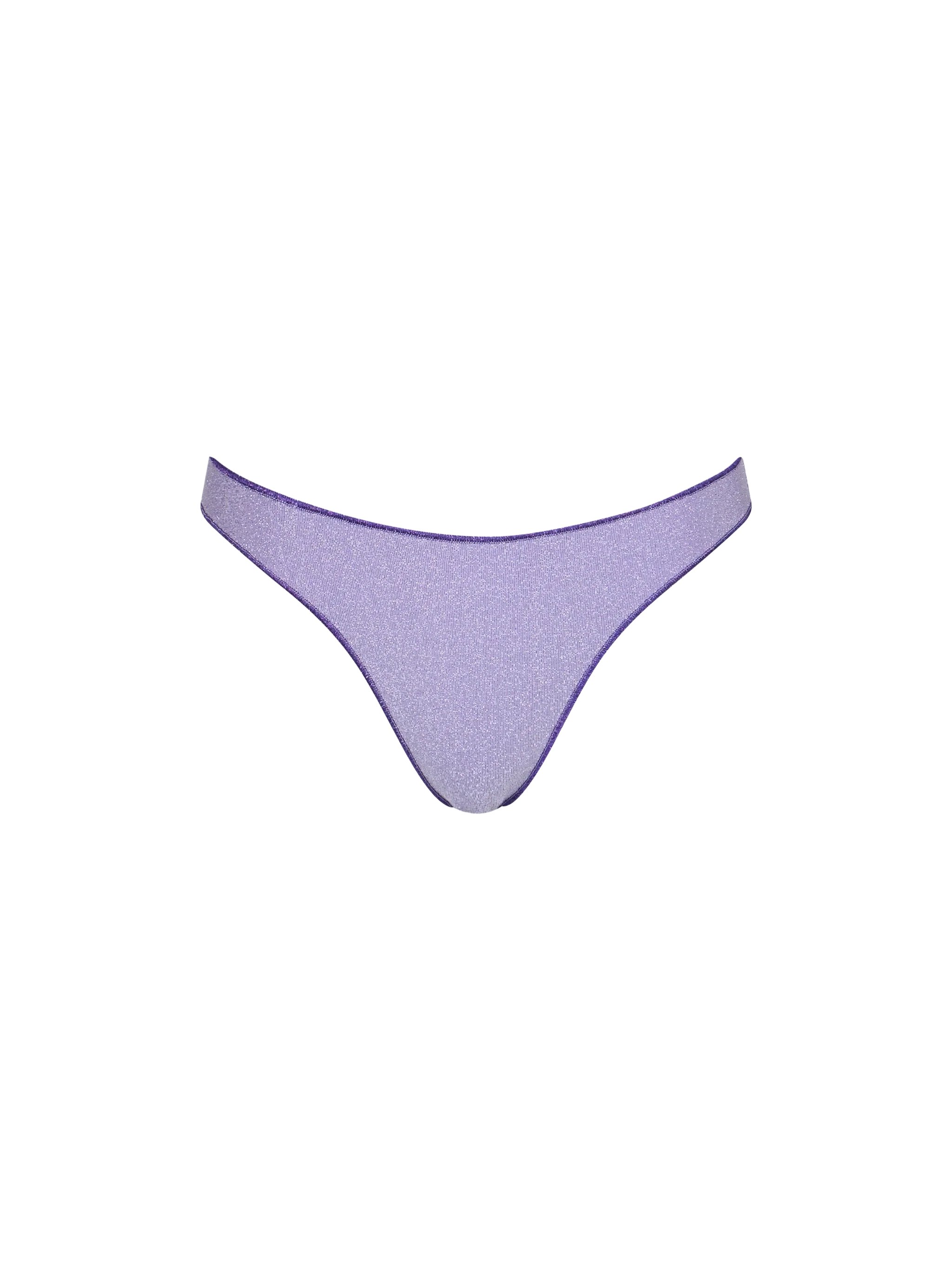 Lilac Naomi lurex cheeky swim briefs