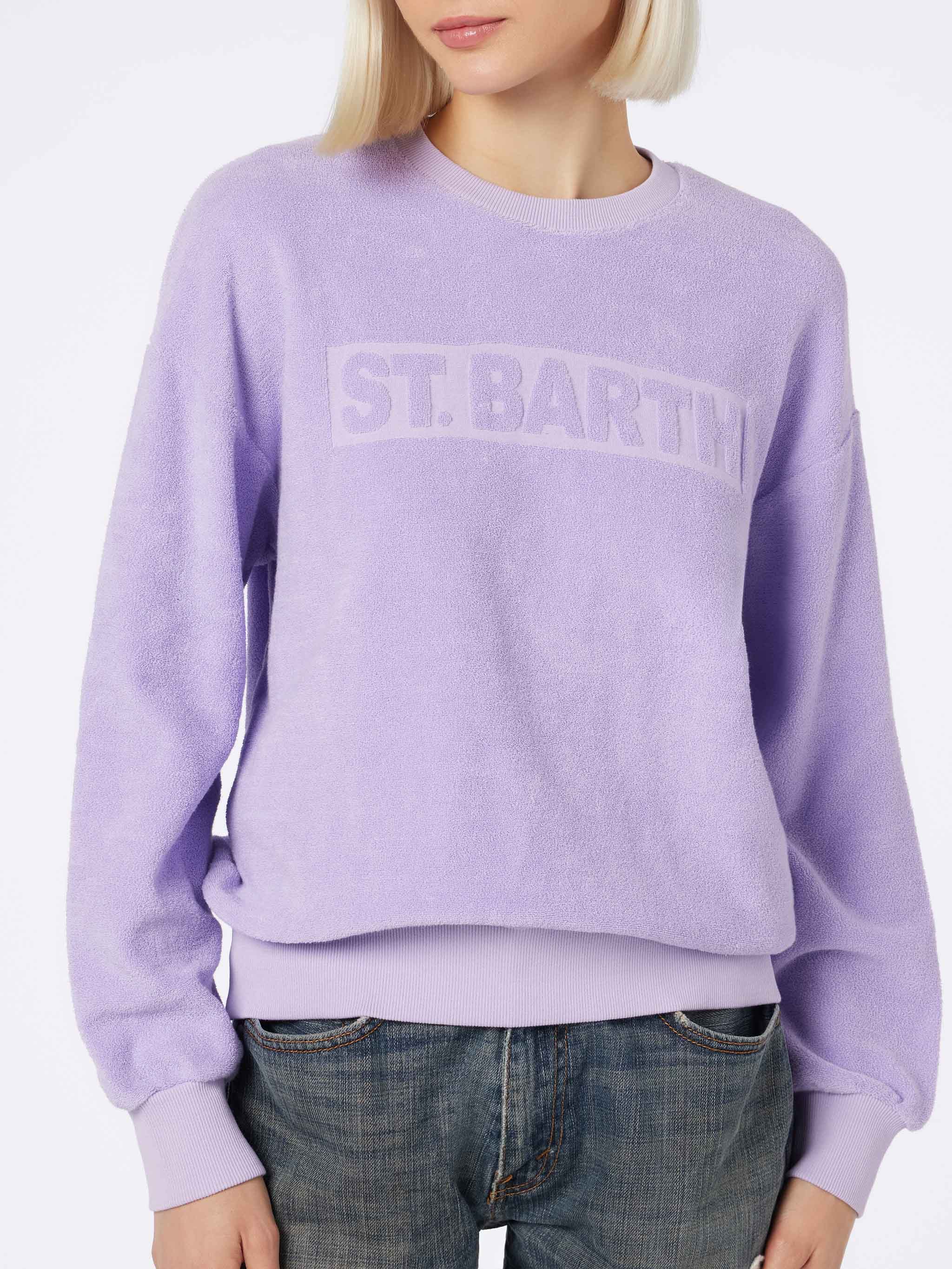 Stardust lilac terry cotton sweatshirt - Image 2