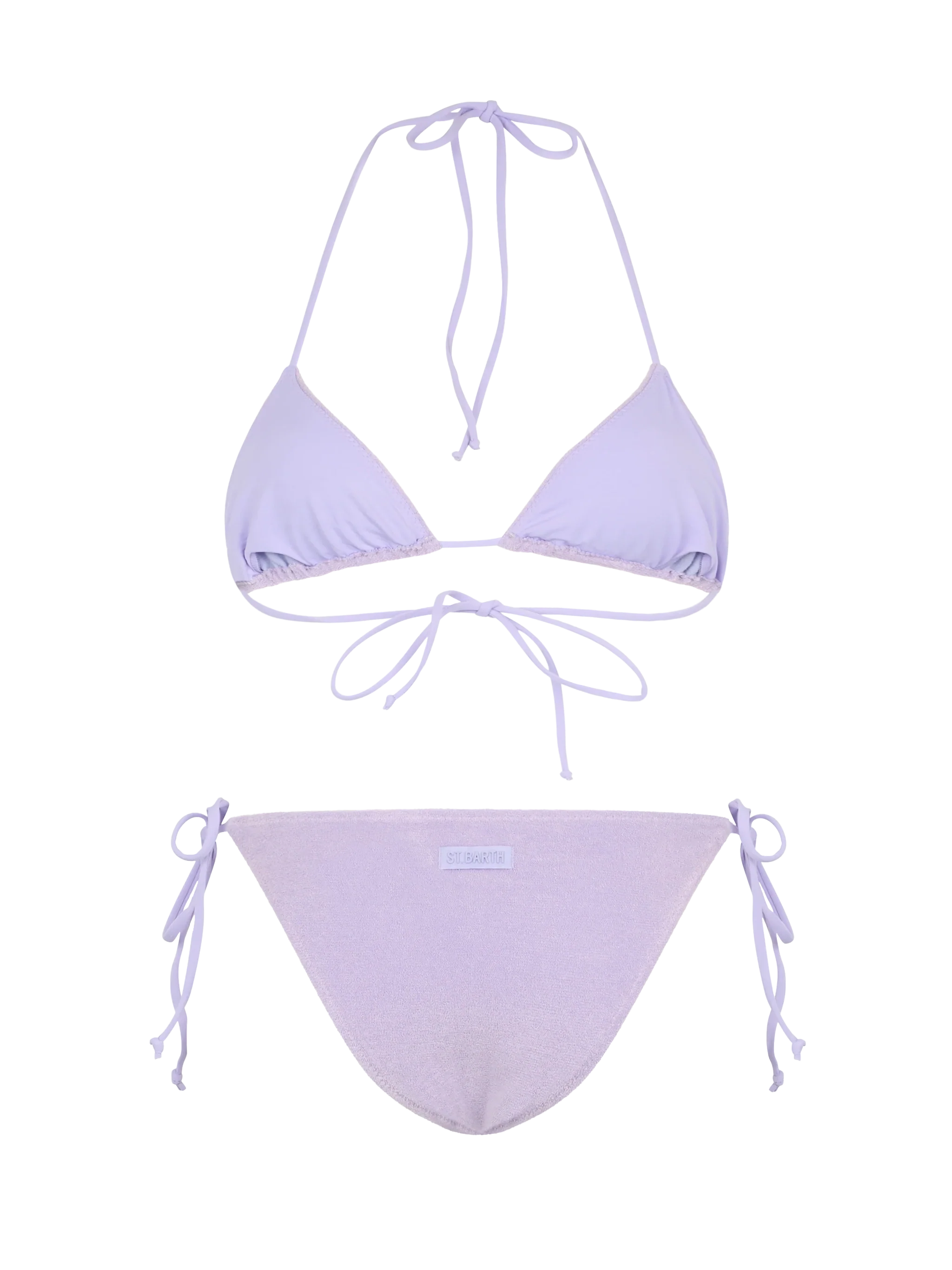 Leah Virgo lilac terry triangle bikini - Image 3