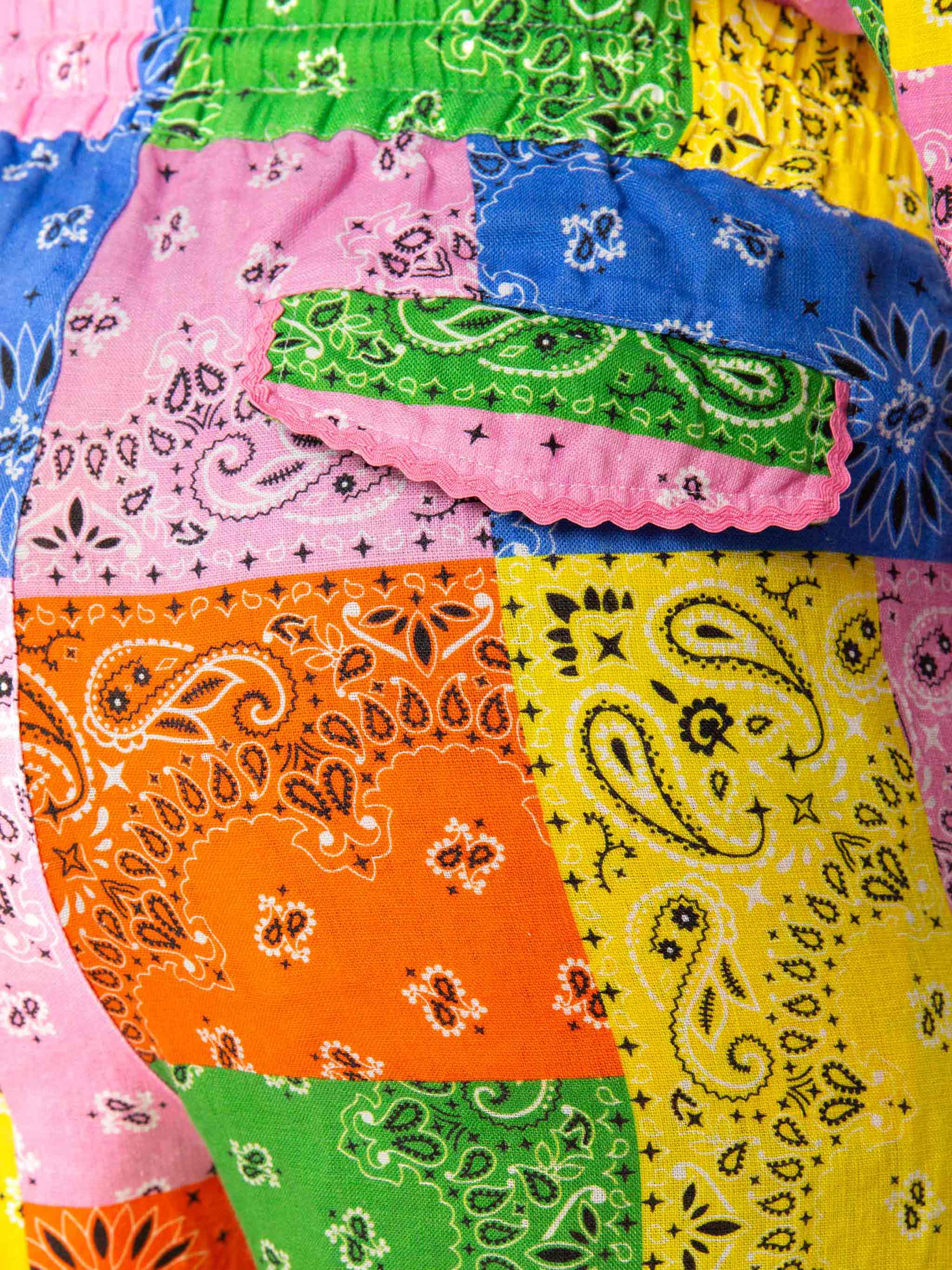 Millie multicolor bandana linen pants - Image 3