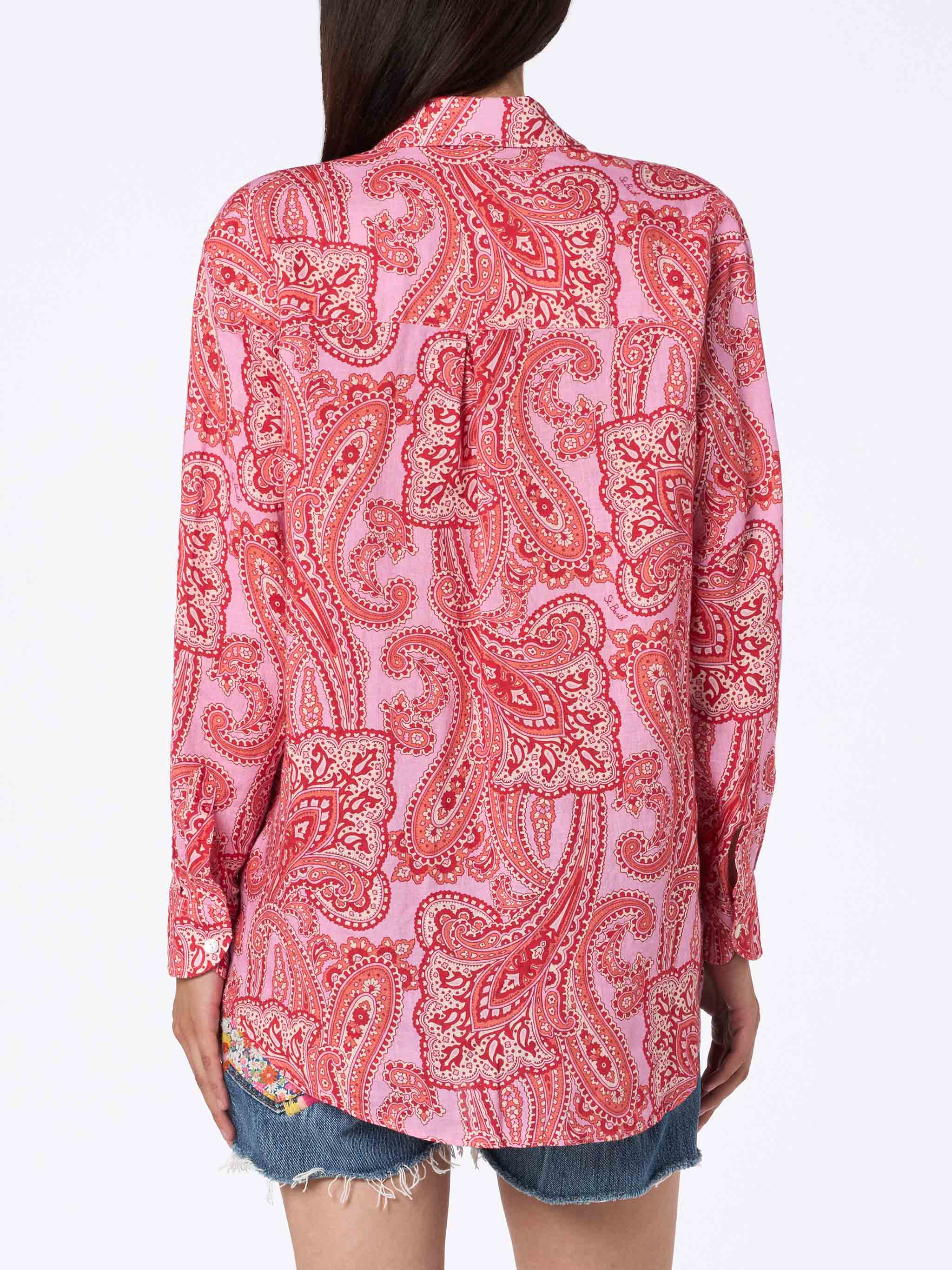 Paisley linen Alodie shirt - Image 2