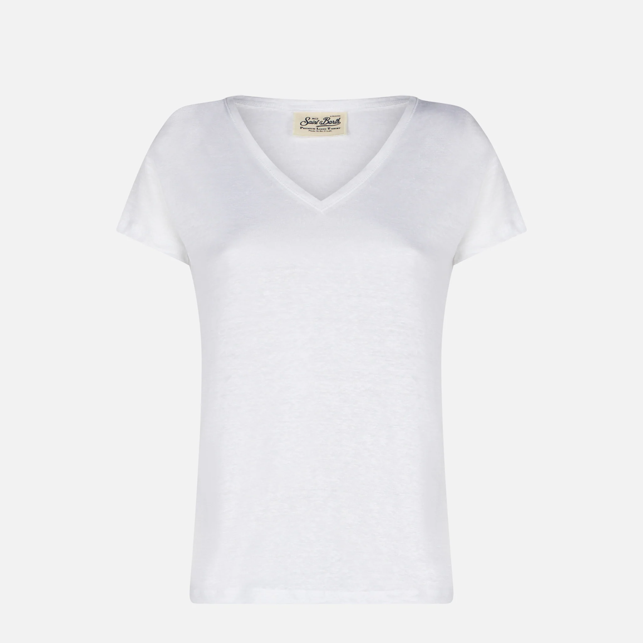 Eloise white linen t-shirt - Image 4