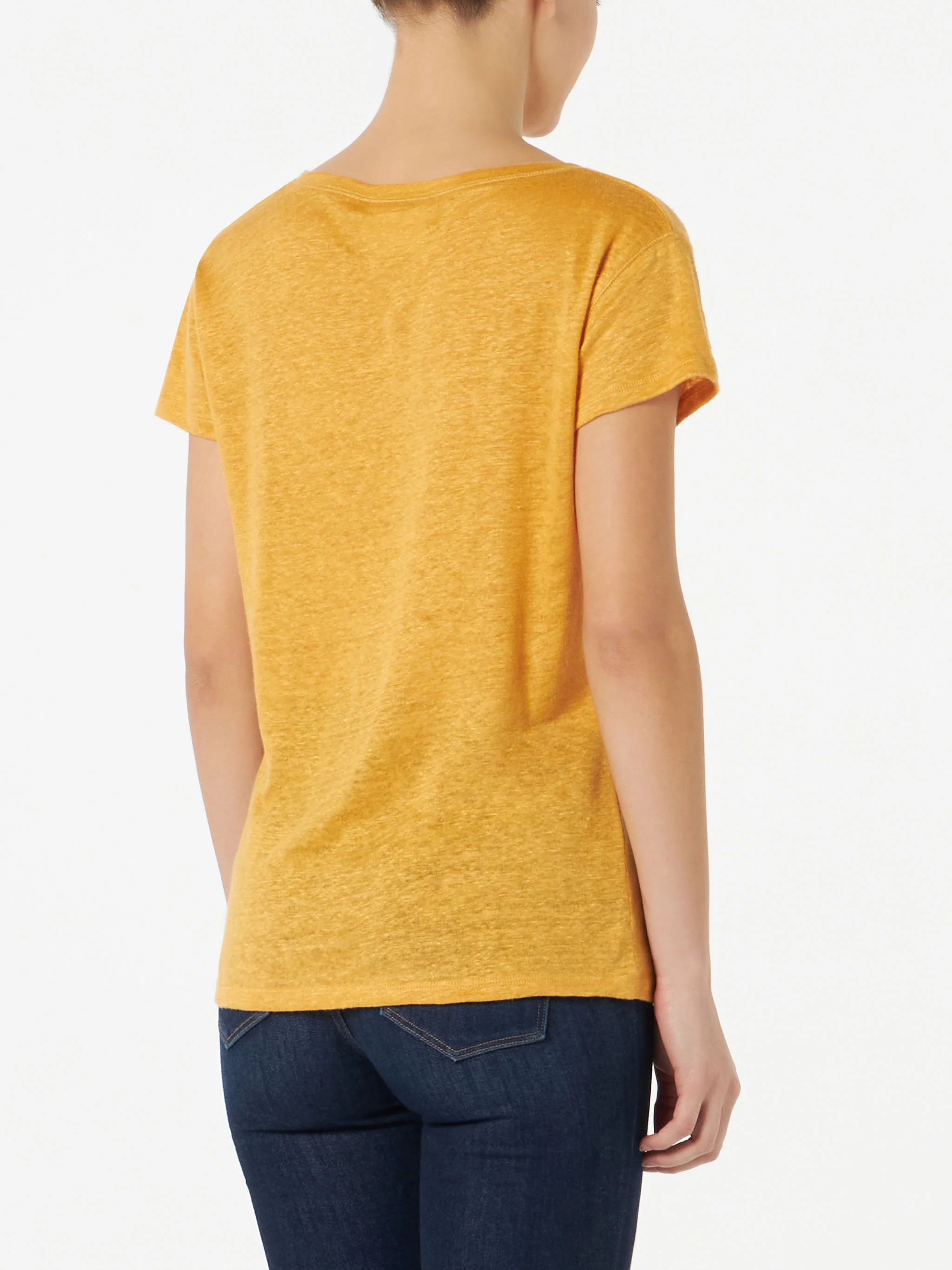 Ochre Eloise linen t-shirt - Image 3