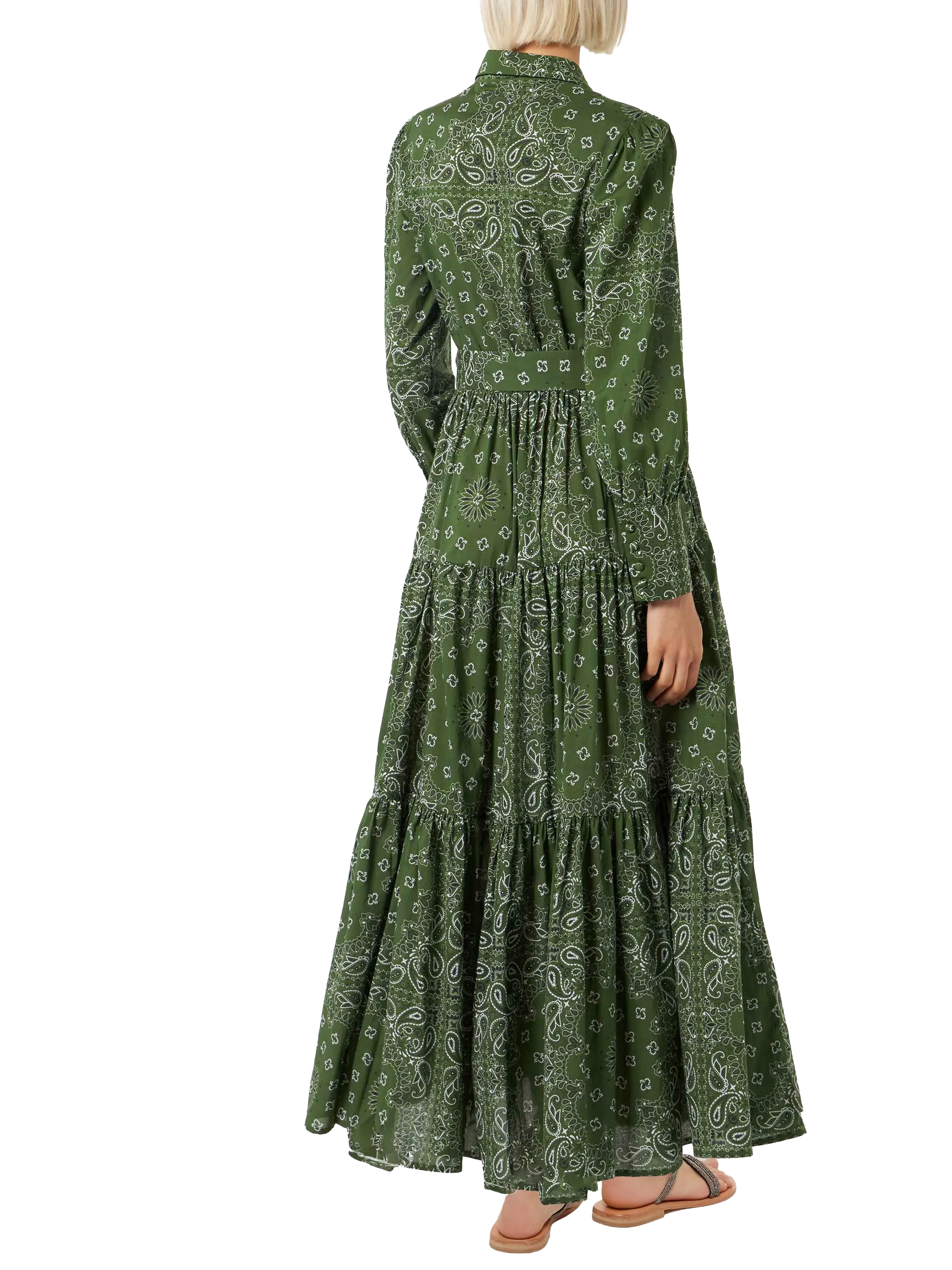 Green bandana long dress Jensen - Image 2
