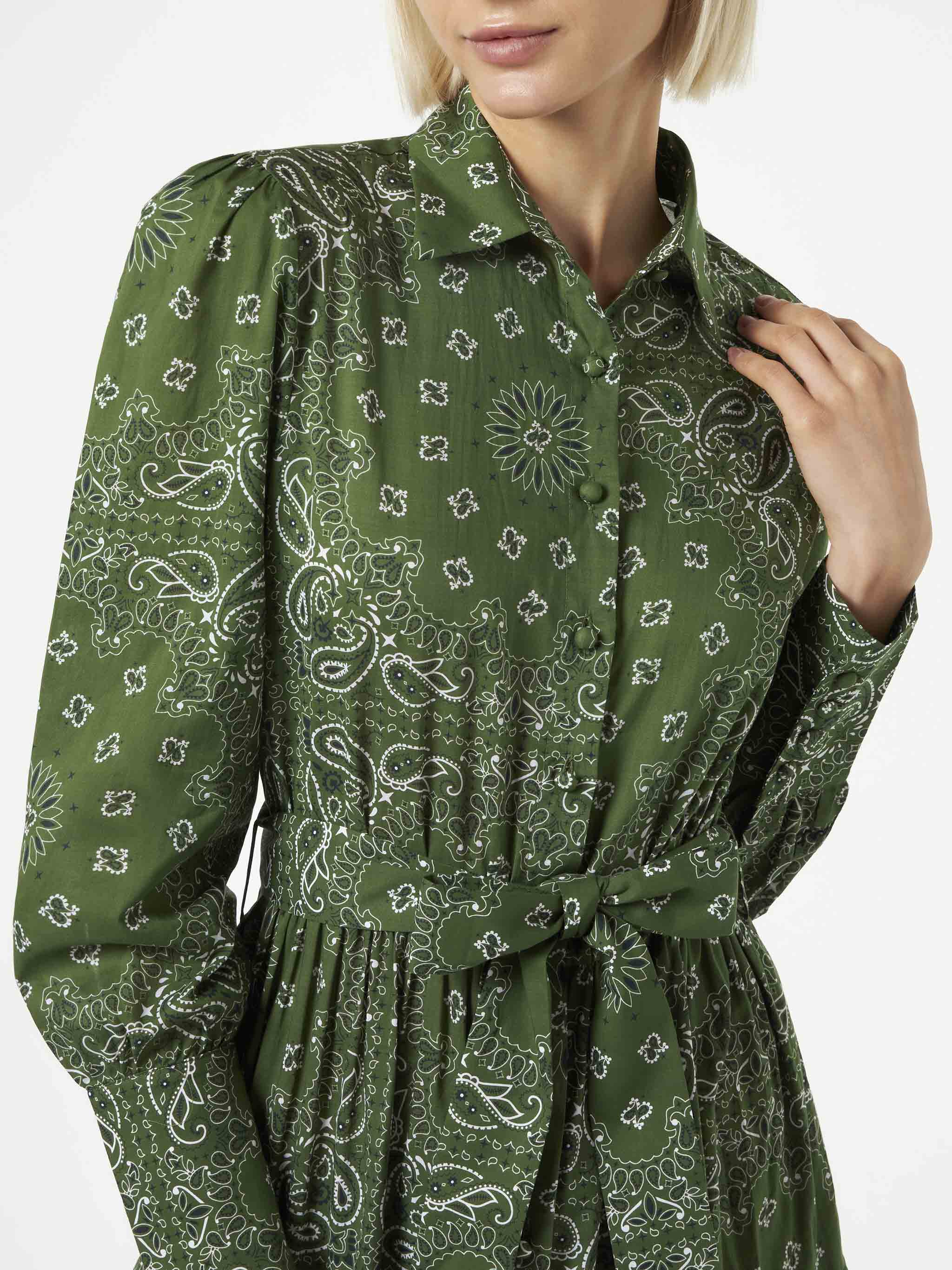 Green bandana long dress Jensen - Image 3