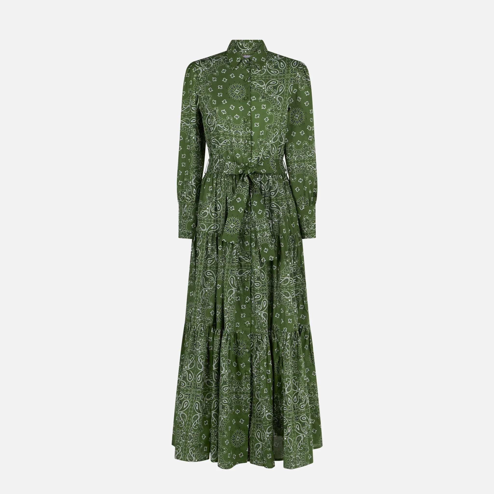 Green bandana long dress Jensen - Image 4