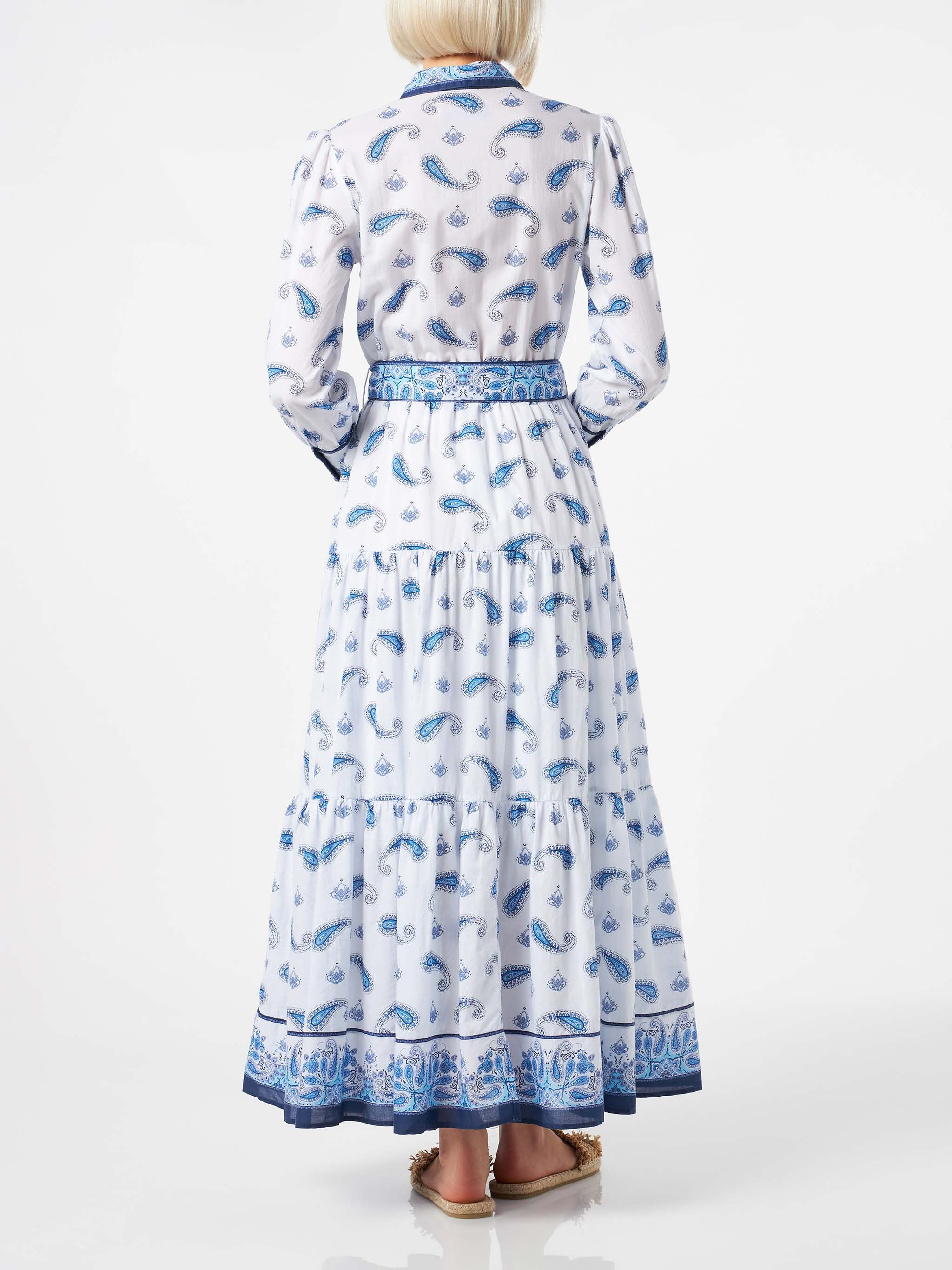 Blue paisley Jensen cotton dress - Image 2