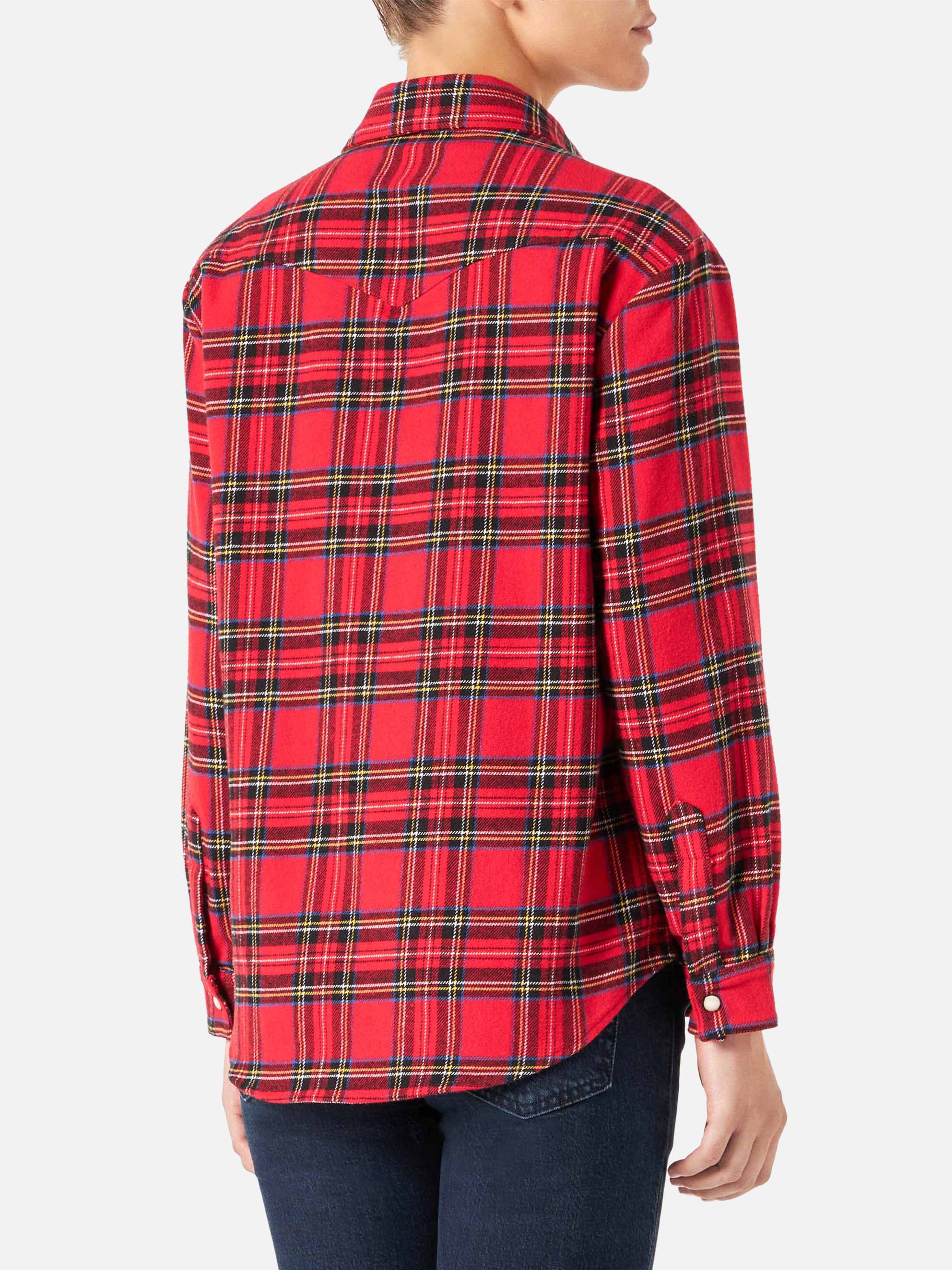 Seattle red tartan flannel shirt - Image 2