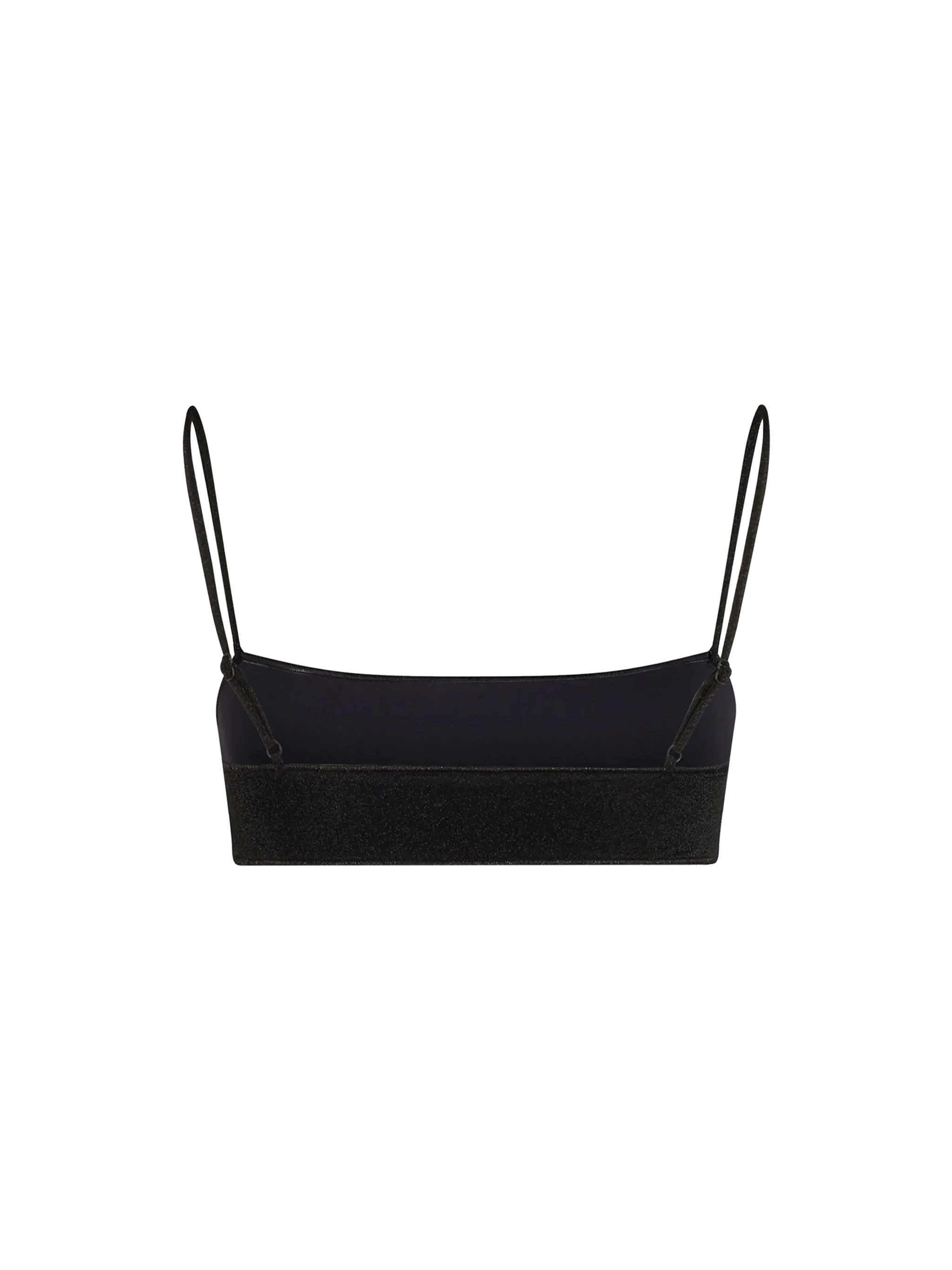 Sadie black lurex bralette bikini top - Image 2