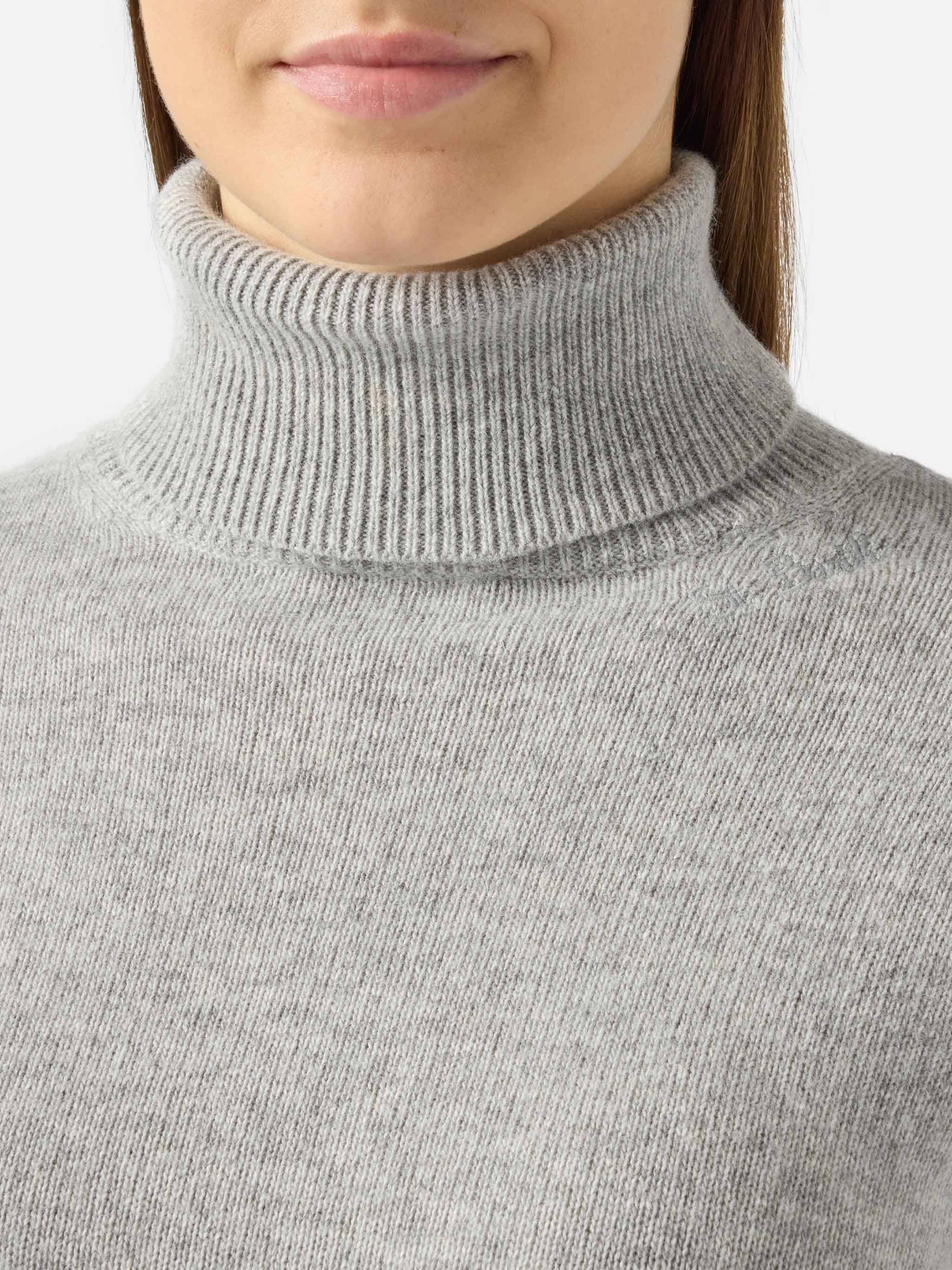 Mélange grey turtleneck Moody in BLENDED CASHMERE - Image 2