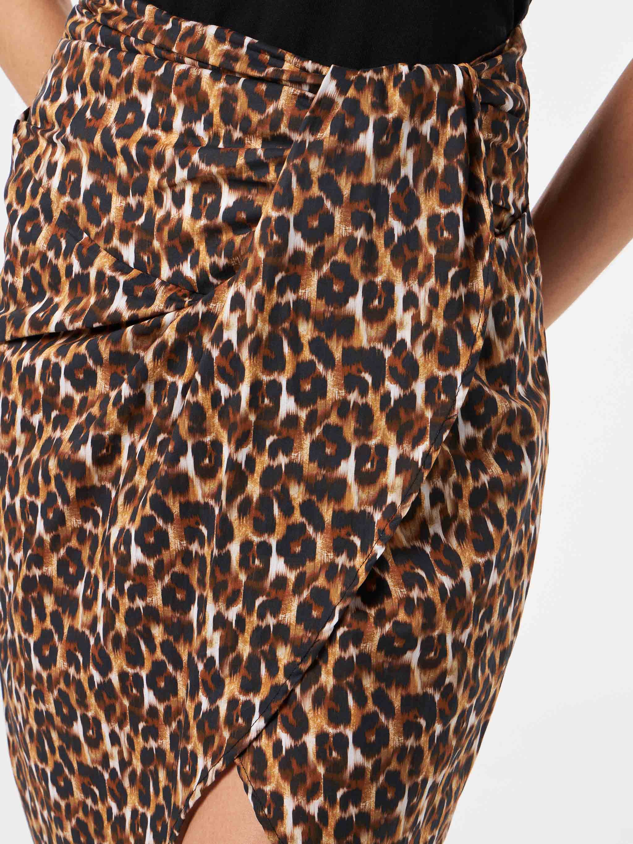 Amanda animalier midi skirt - Image 3