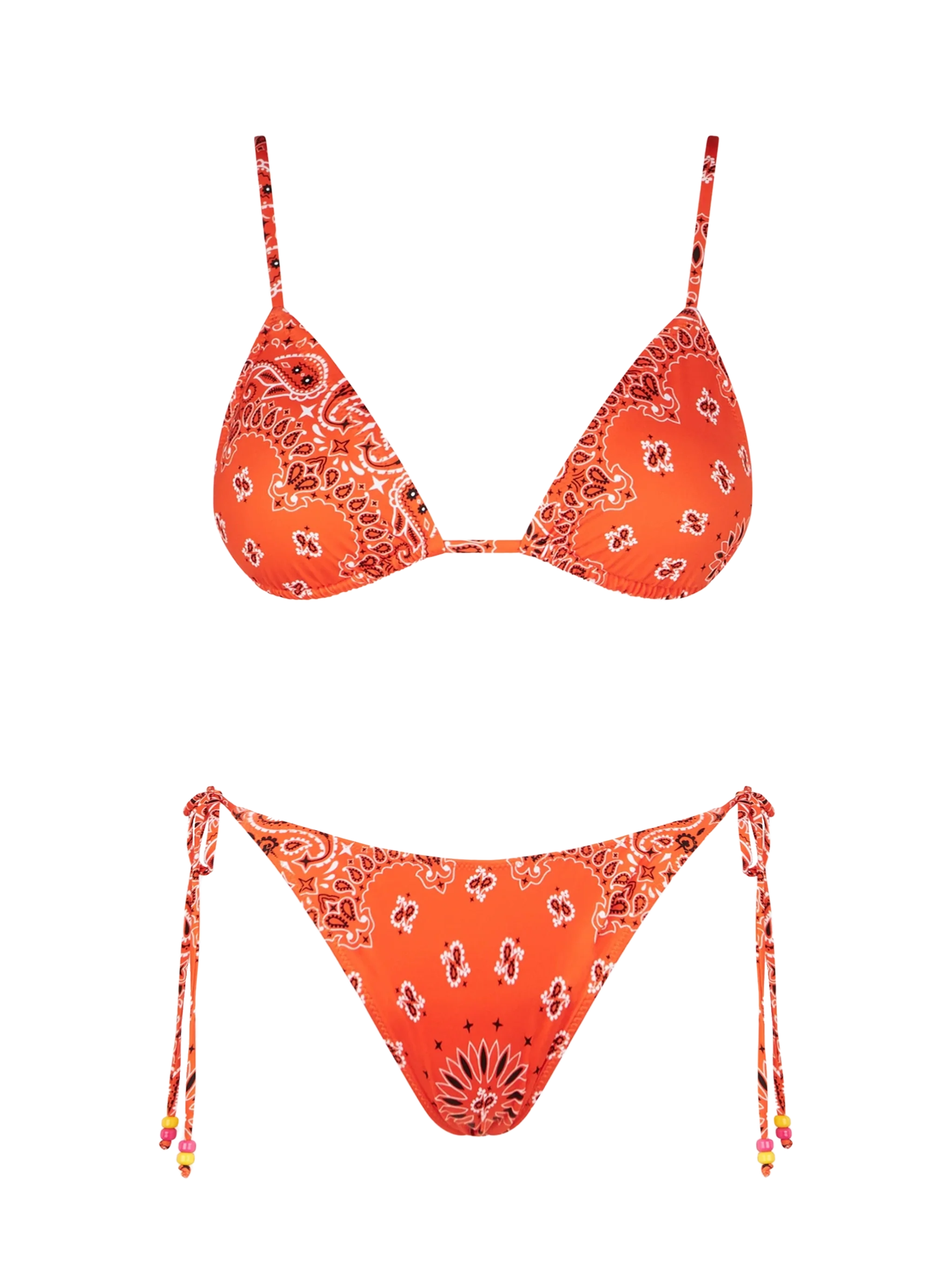 Janet Marielle orange triangle bikini