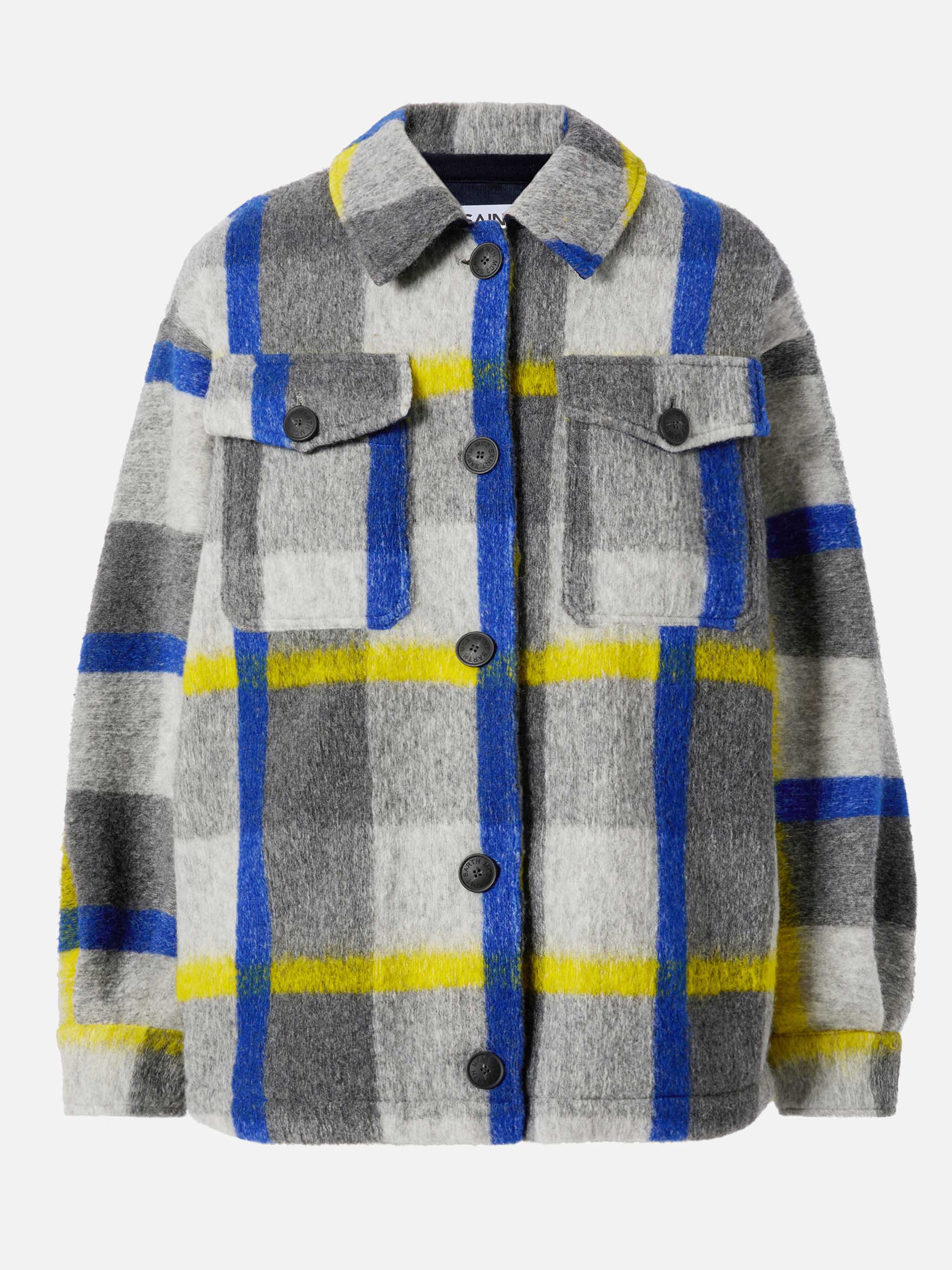 Marceline overshirt with fringes and tartan print - Image 6