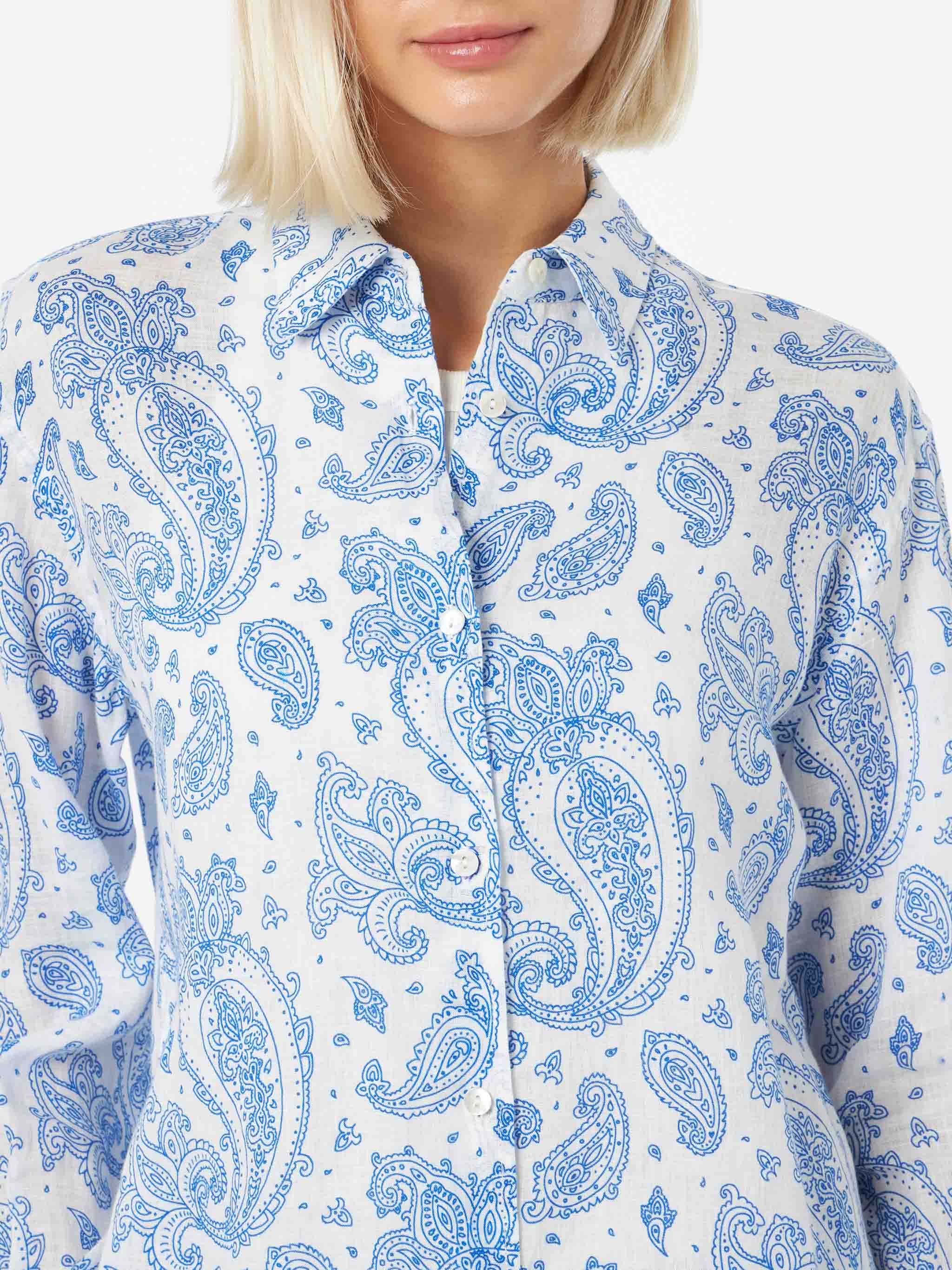 Meredith paisley linen shirt - Image 3