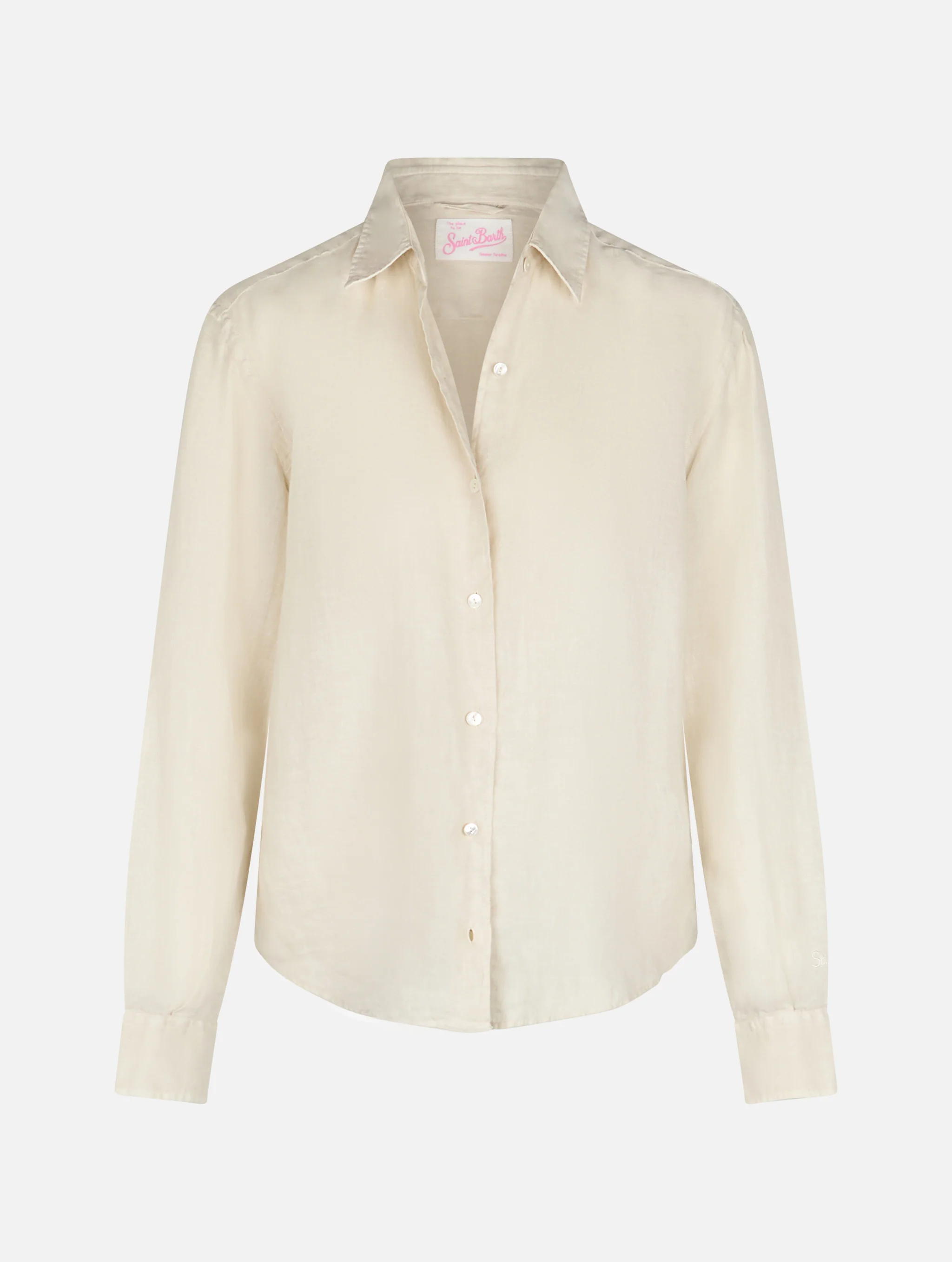 Cream Meredith linen shirt - Image 7