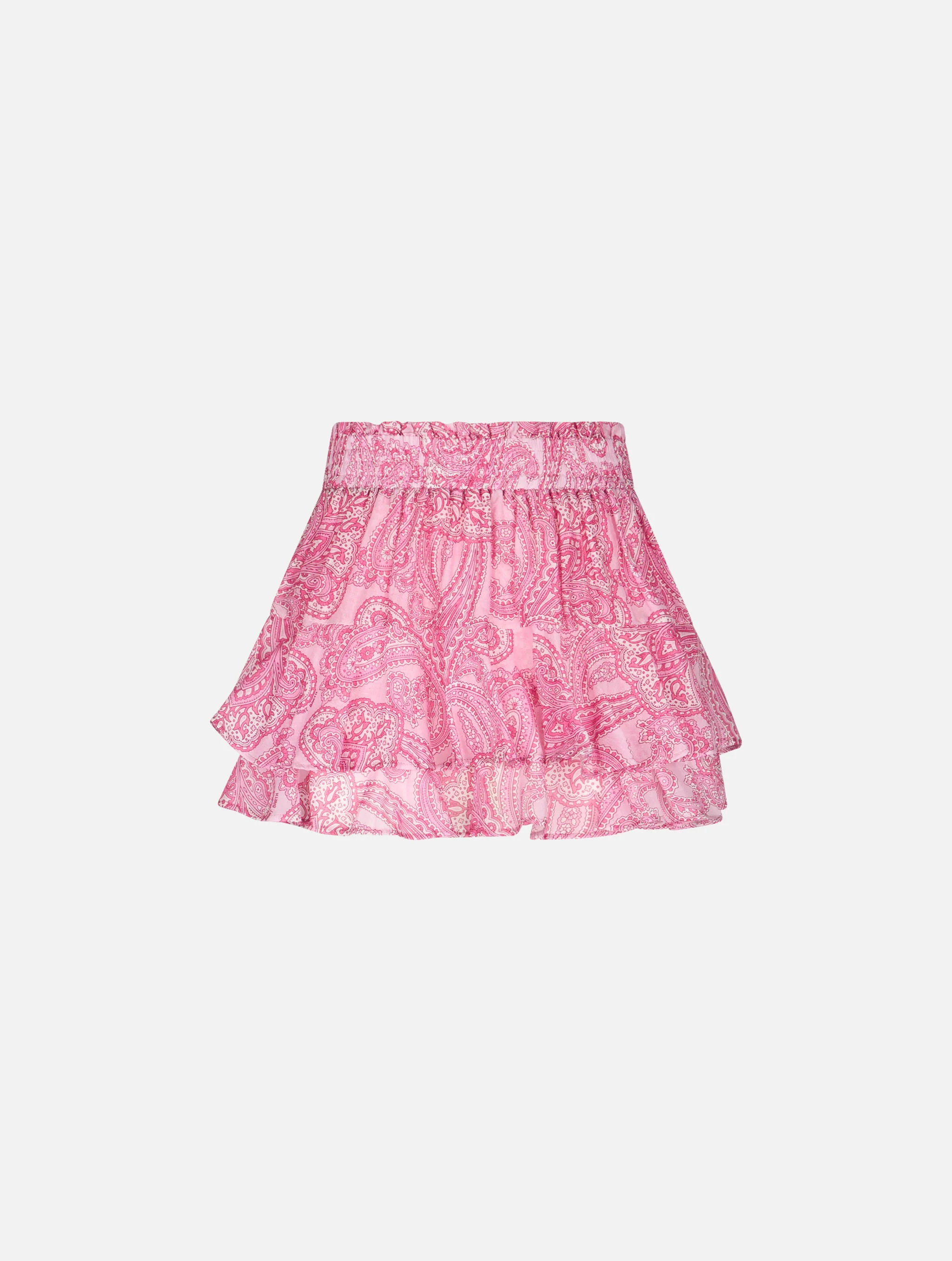 Eivissa paisley silk voile mini skirt - Image 6
