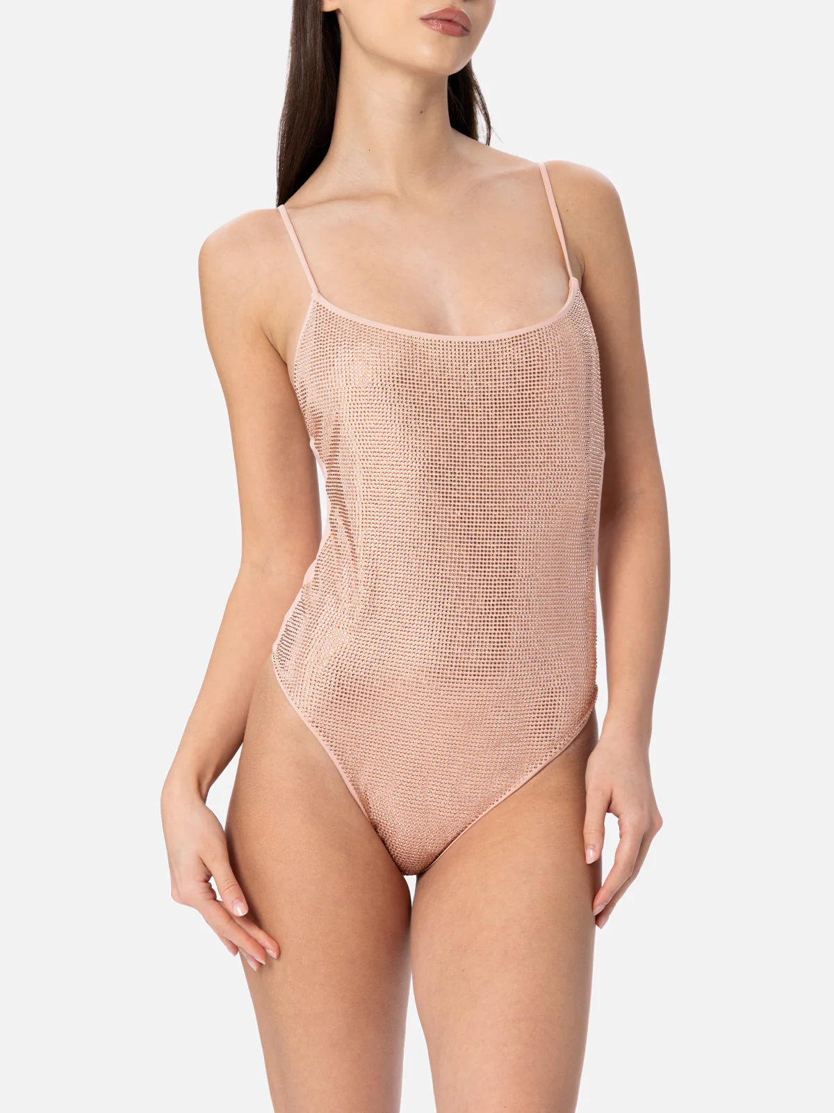 Rose gold rhinestones Cecille one-piece swimsuit - Image 2